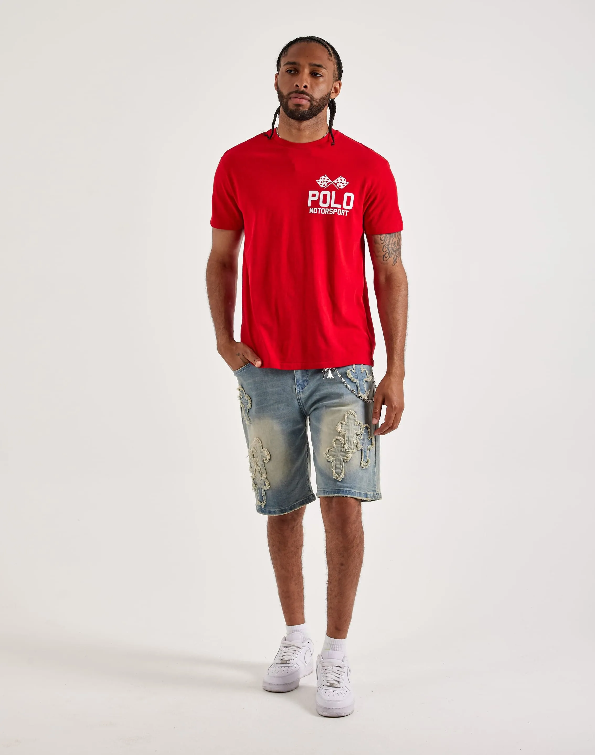 Polo Ralph Lauren Motorsport Tee Firm Leather