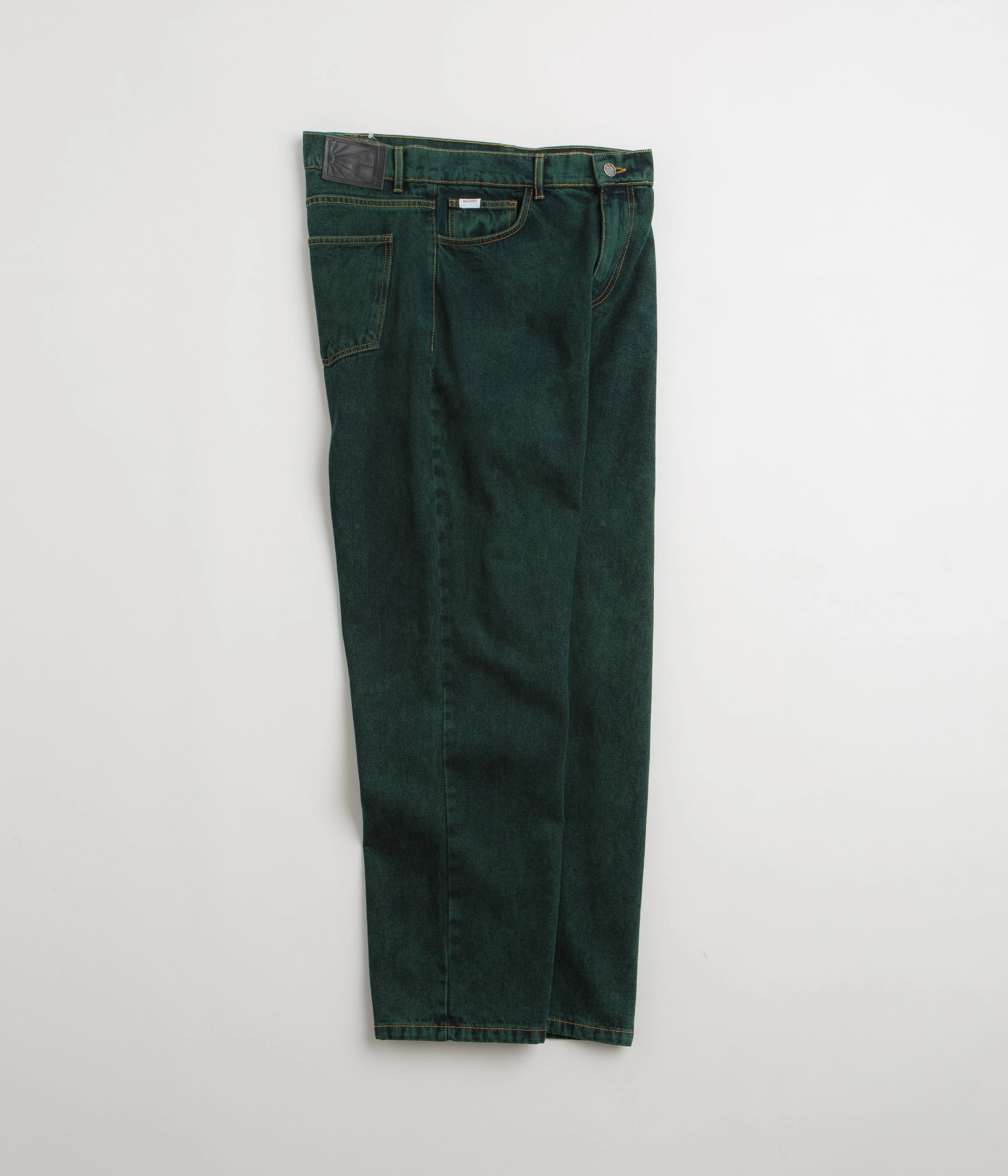 Rassvet Classic Jeans - Green Multi Panel Construction Fashion-Forward