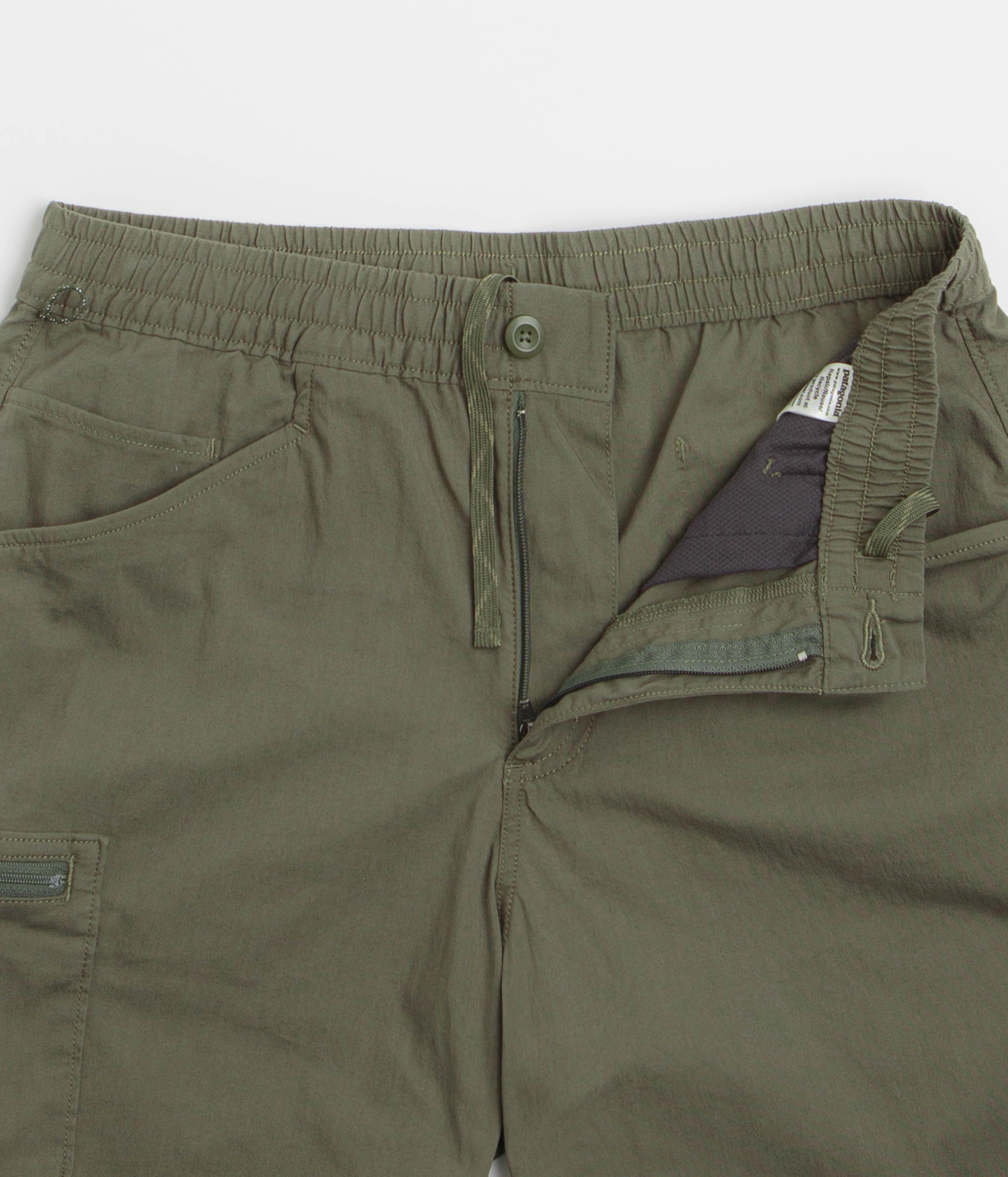 Patagonia Nomader Shorts - Basin Green / Green clubbing attire Hot Day
