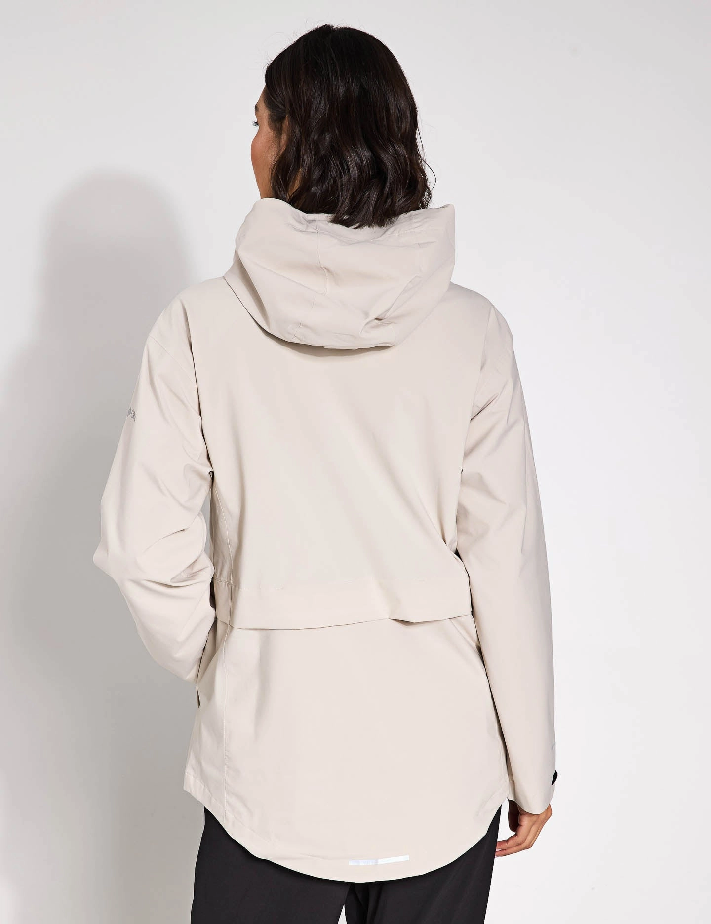 Stylish Outer Layer Fringe Detail Altbound Waterproof Recycled Jacket - Dark Stone