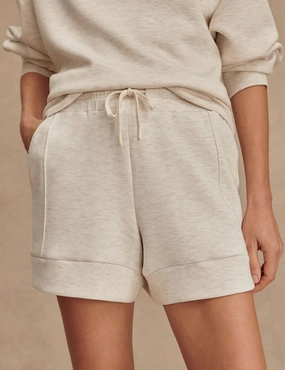 Team Spirit Atrium High Waisted Short 4.5" - Ivory Marl