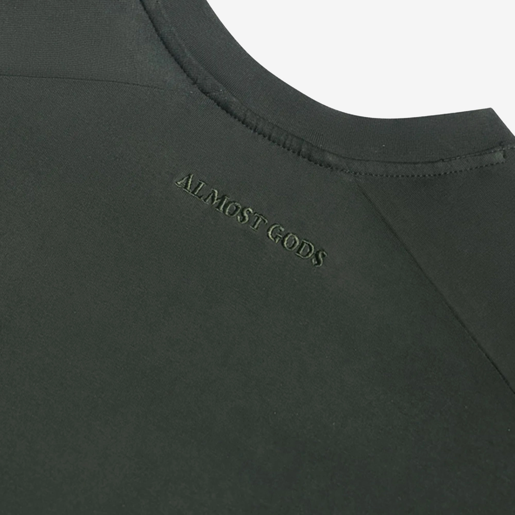 ALMOST GODS | ASSEMBLAGE TEE { GREEN LowProfile Fasteners
