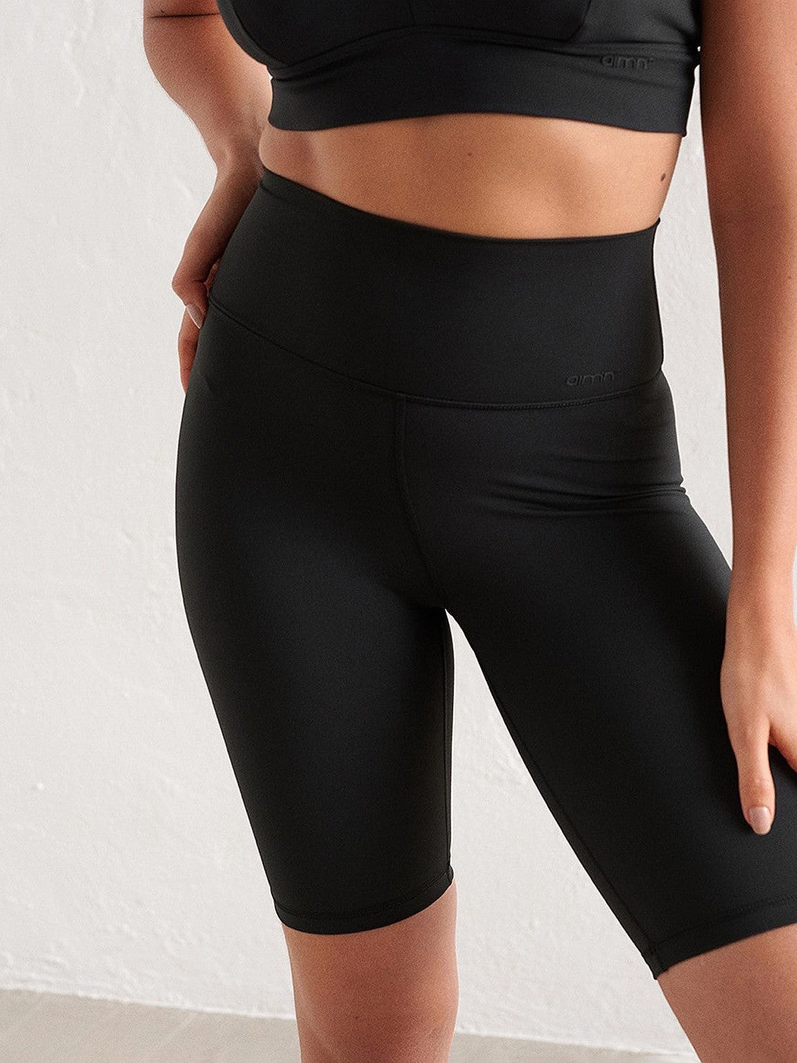Black Sense Biker Shorts Tagless label