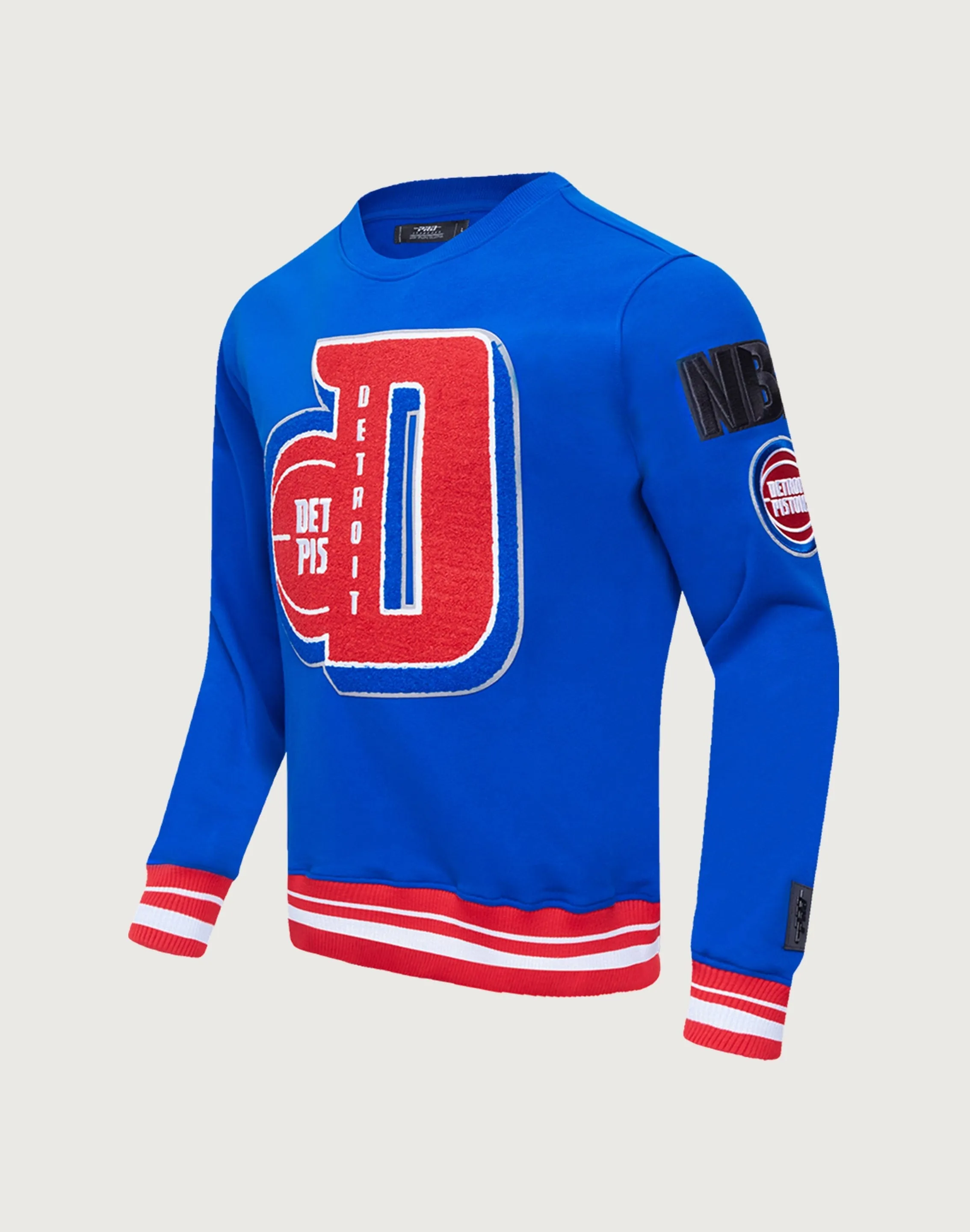 Pro Standard NBA Detroit Pistons Mashup Rib Crewneck Spirit Glow Team Vibe