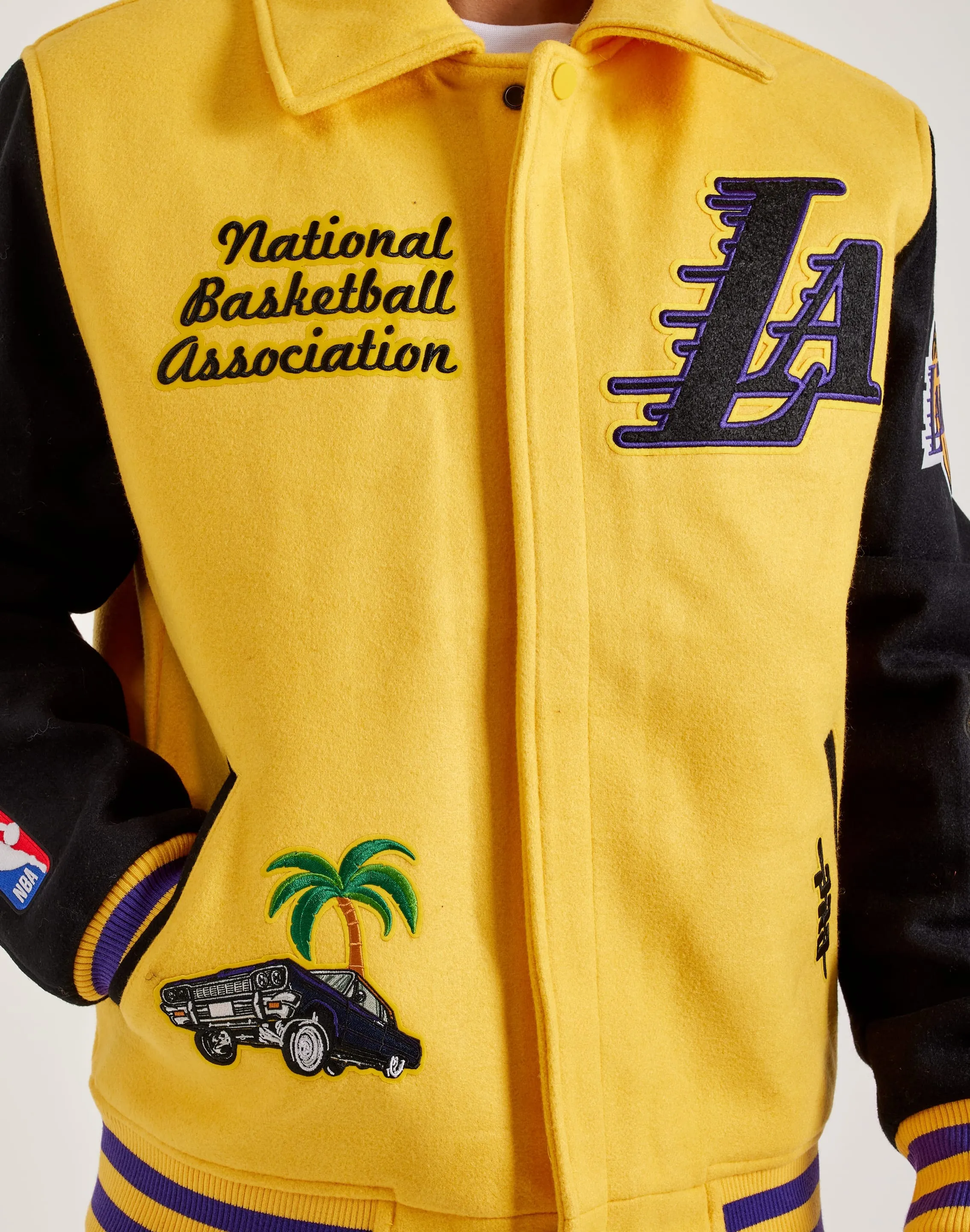 Pro Standard NBA Los Angeles Lakers Varsity Jacket Peace Core