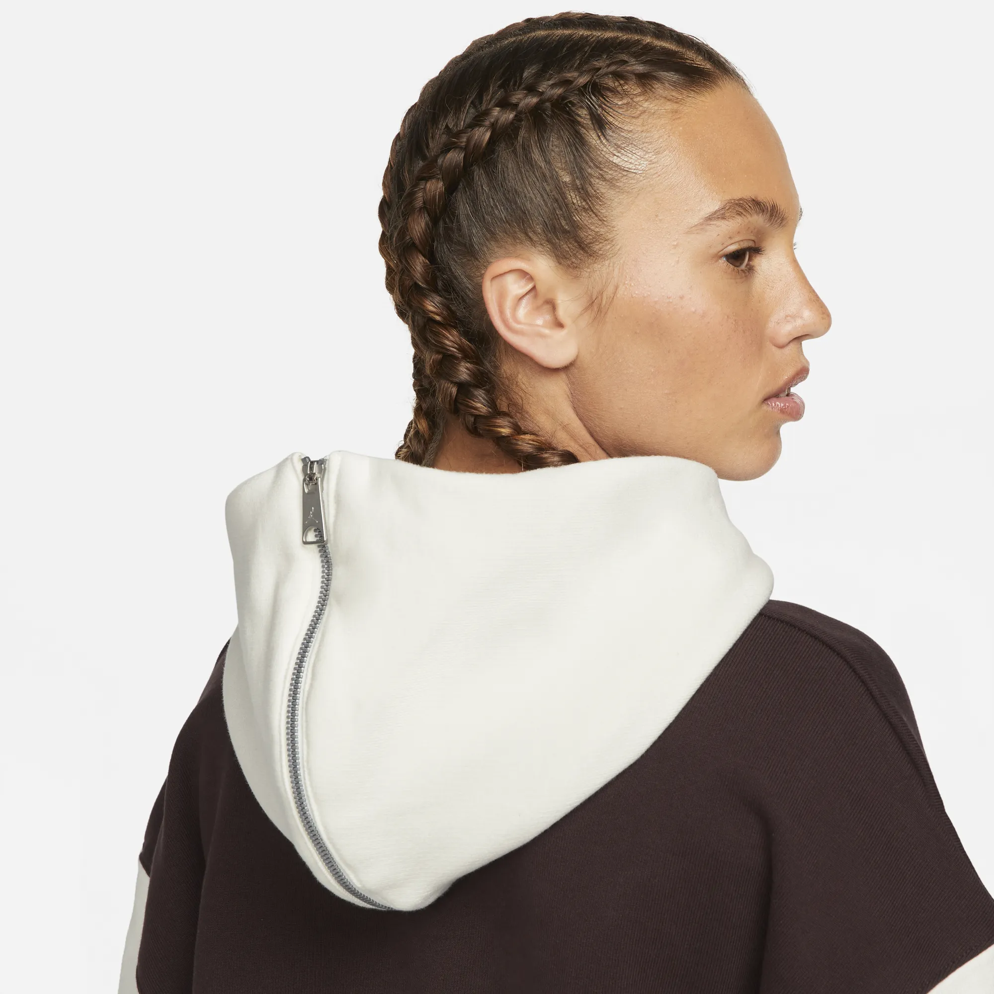 Metro Mode MCR X AIR JORDAN WOMEN`S PULLOVER HOODIE - BROWN BASALT