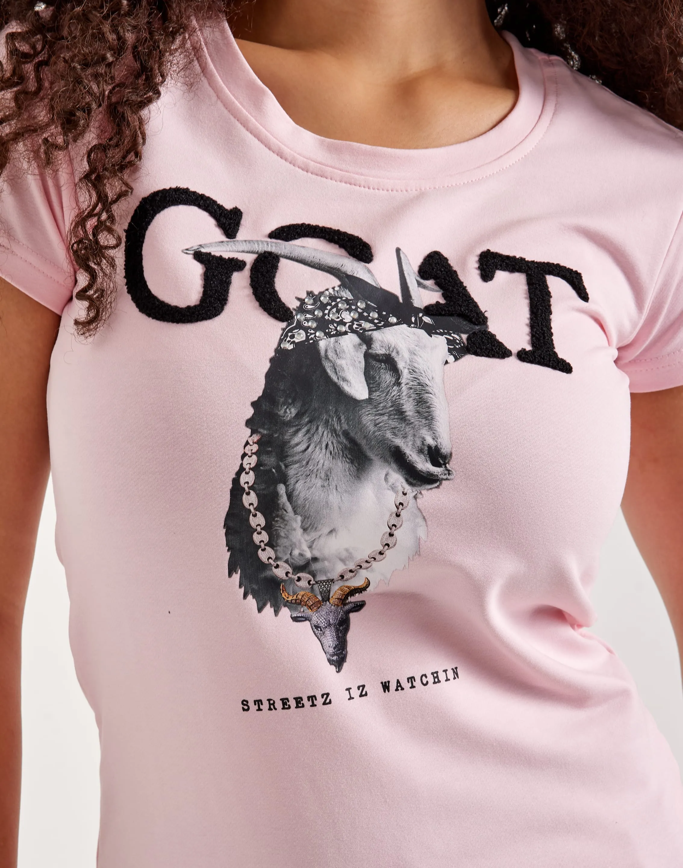 Streetz Iz Watchin Goat Tee AdjustableHemline