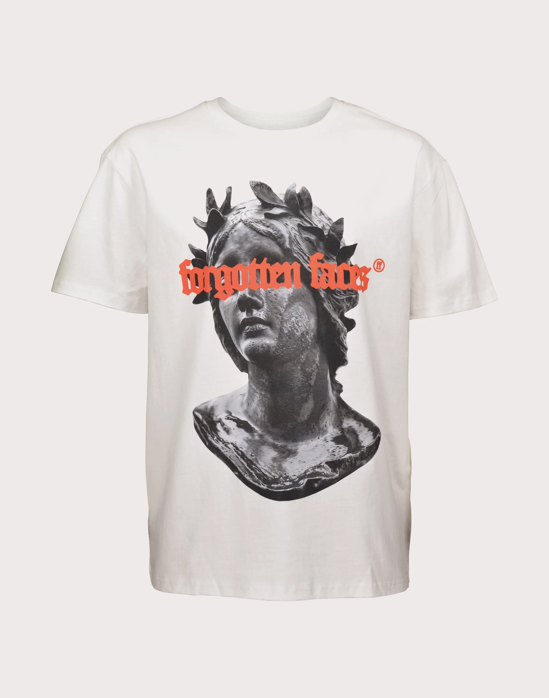 URBAN CLASSICS Forgotten Faces Fading Logo Statue Tee FadeResistantColors
