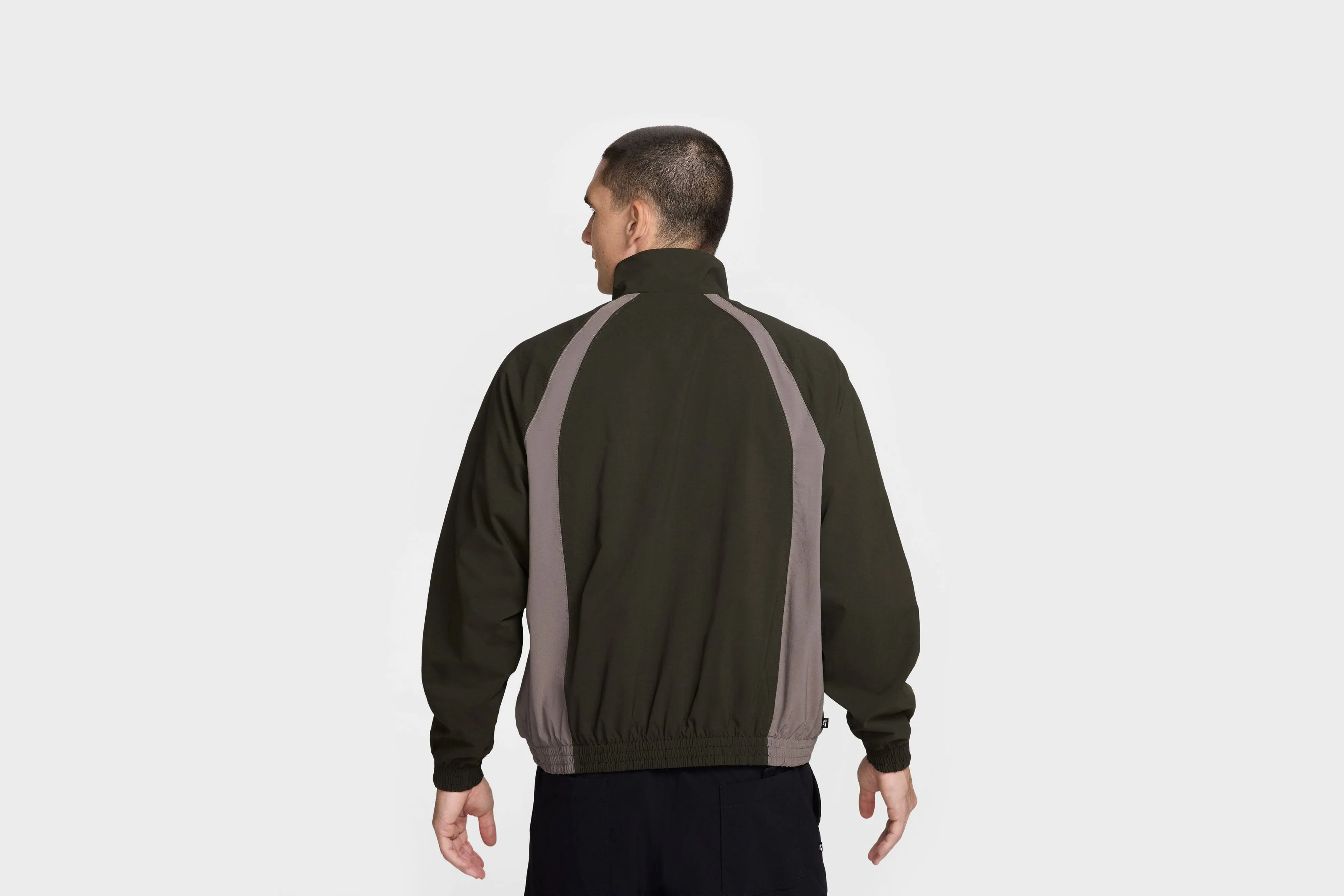 Nike SB Full-Zip Woven Skate Jacket (Sequoia/Cave Stone/White) AI Core Style Mood