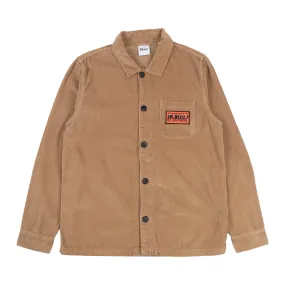 Coffee Run Bored of Southsea Neighbourhood Corduroy L/S Overshirt - Washed Camel