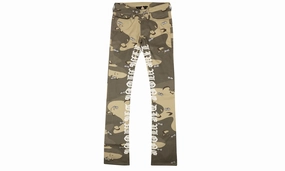 Beige Desert Camo Dice 5 Pocket Jeans "Beige" Modern Shopping Day