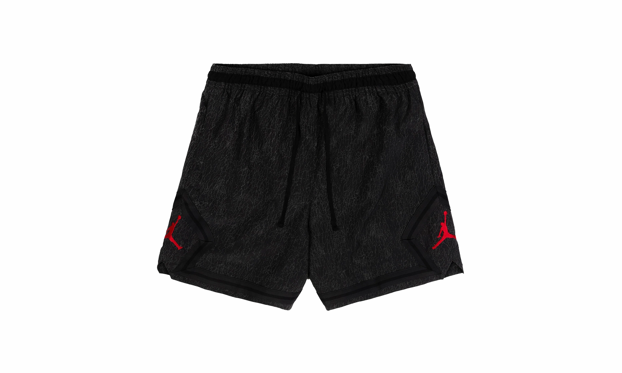 Woven Diamond Shorts "Off Noir" StretchableMaterial Lightweight Construction