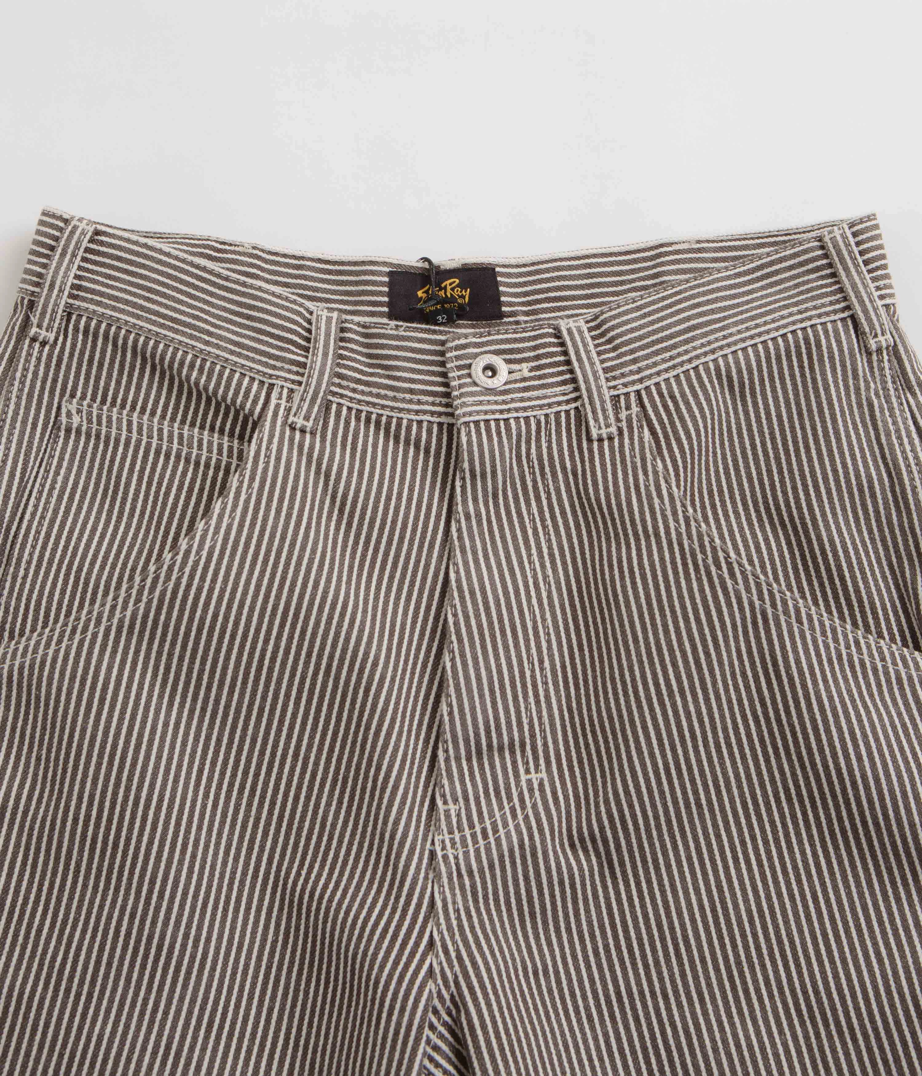 Stan Ray Big Job Shorts - Black Stone Hickory Animal Print
