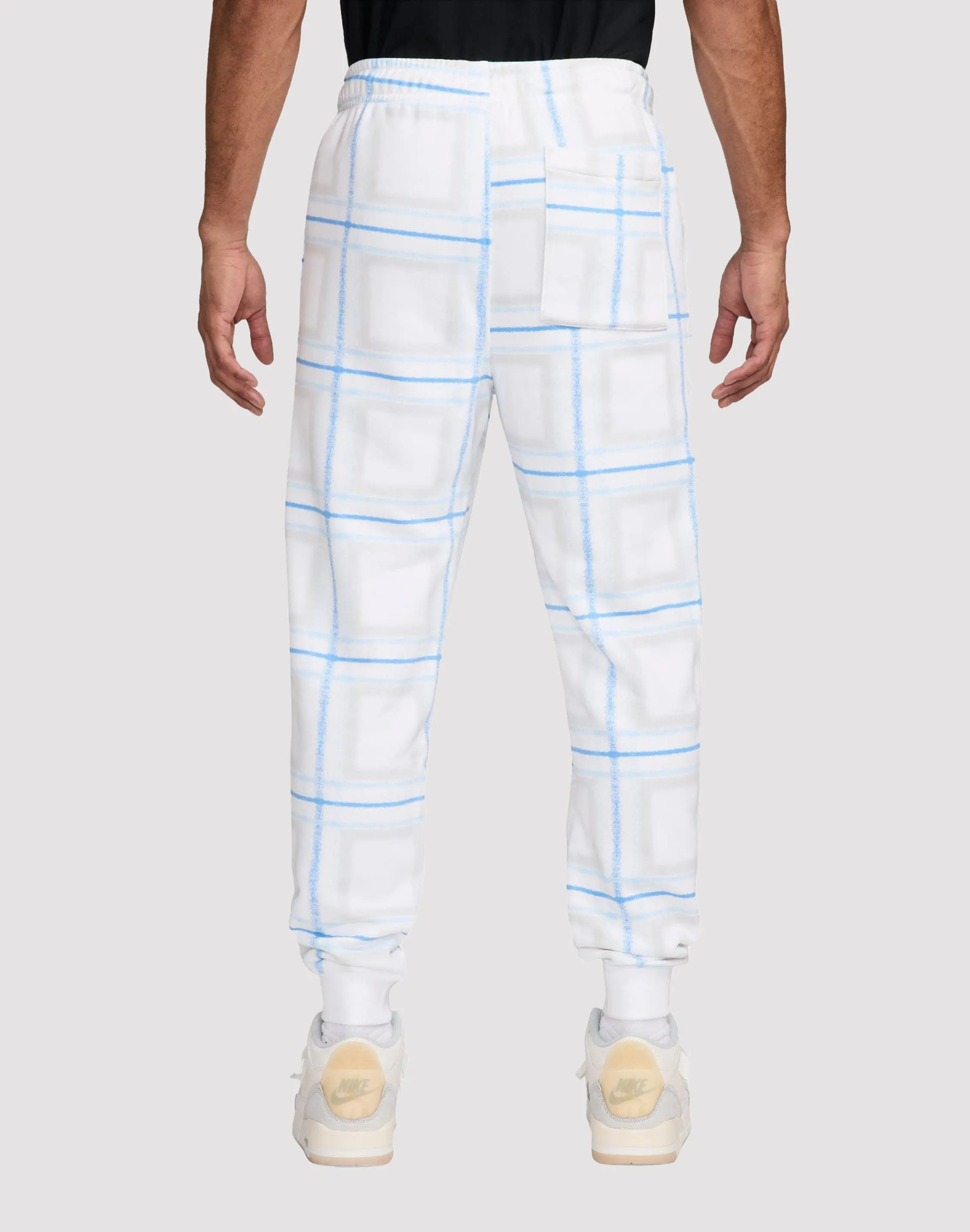 Jordan Essentials Fleece Holiday White Plaid Pants Chic Edge AntiStatic Lining