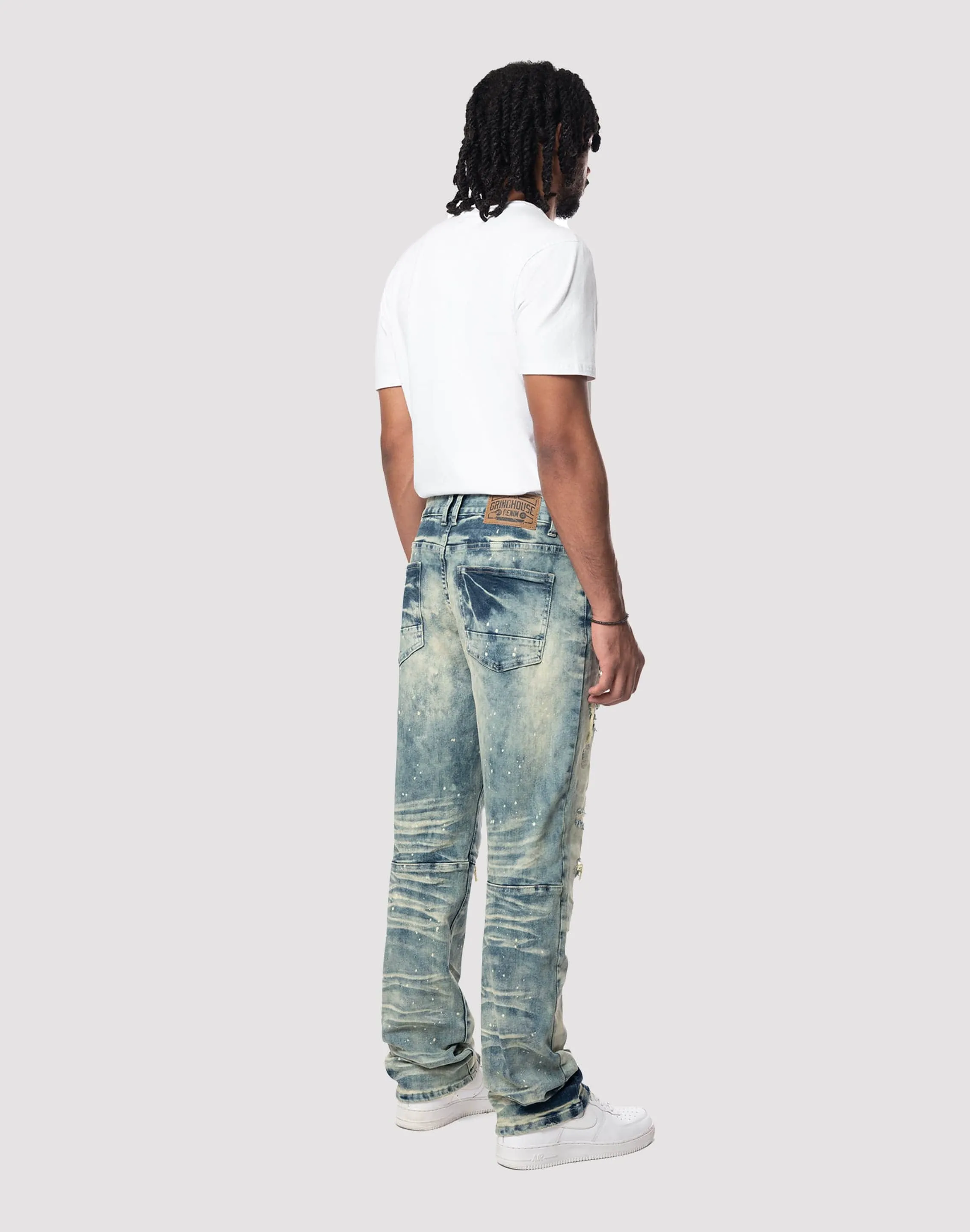 Grindhouse Streak Bleach Slim Fit Jeans AntiPilling Finish