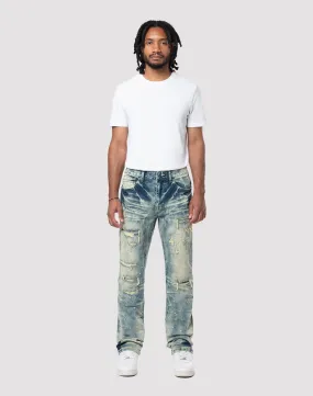 ReinforcedHem Grindhouse Streak Bleach Slim Fit Jeans
