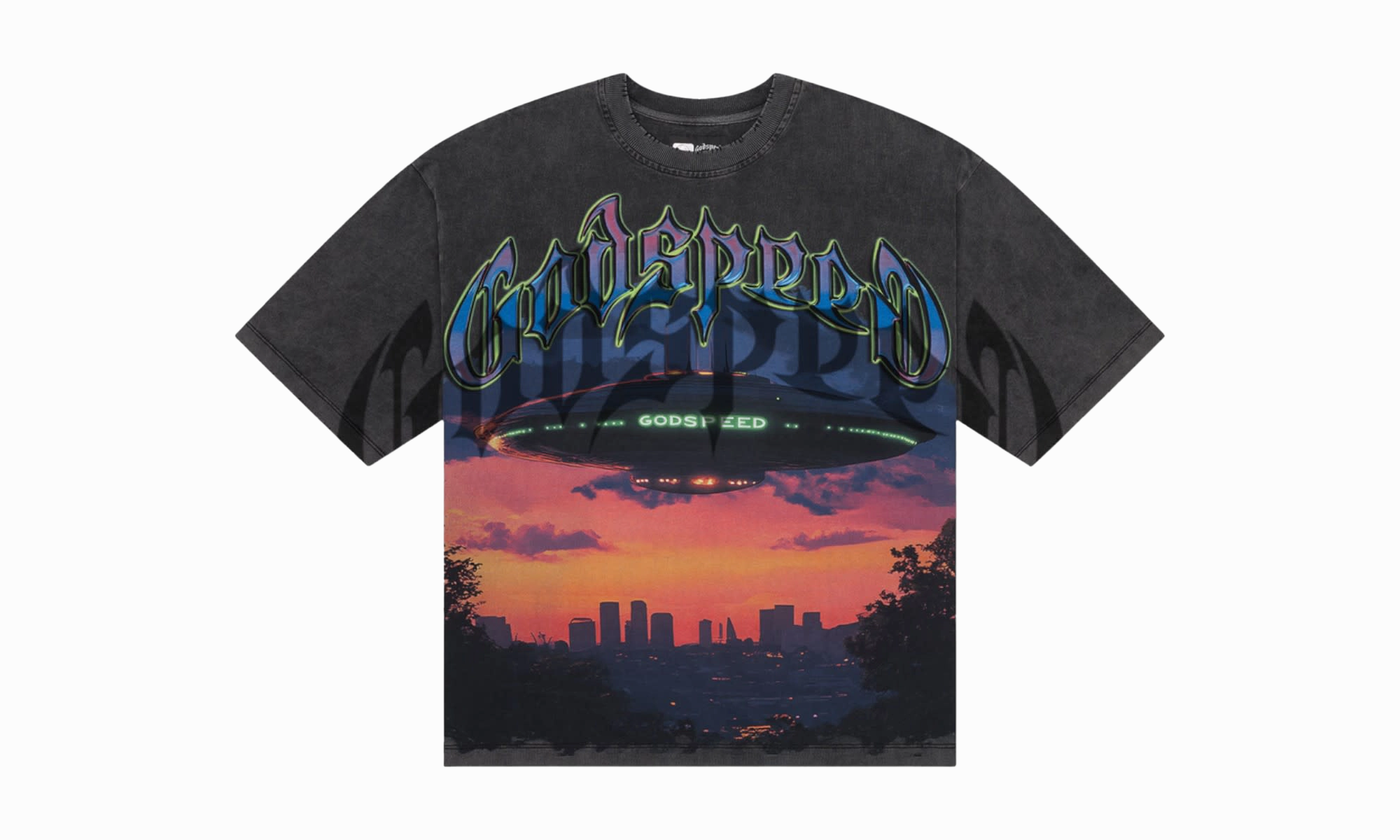 TearResistantMaterial Art Glow U.A.P T-Shirt "Grey"