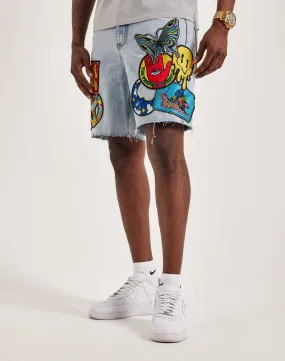 EPTM Trippy Denim Shorts Pure Cotton
