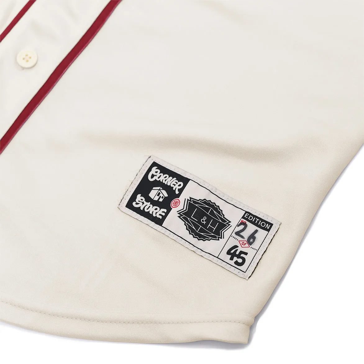 Baby Soft Dream Feel CRATE DIGGERS PHILADELPHIA JERSEY - CREAM / BURGUNDY