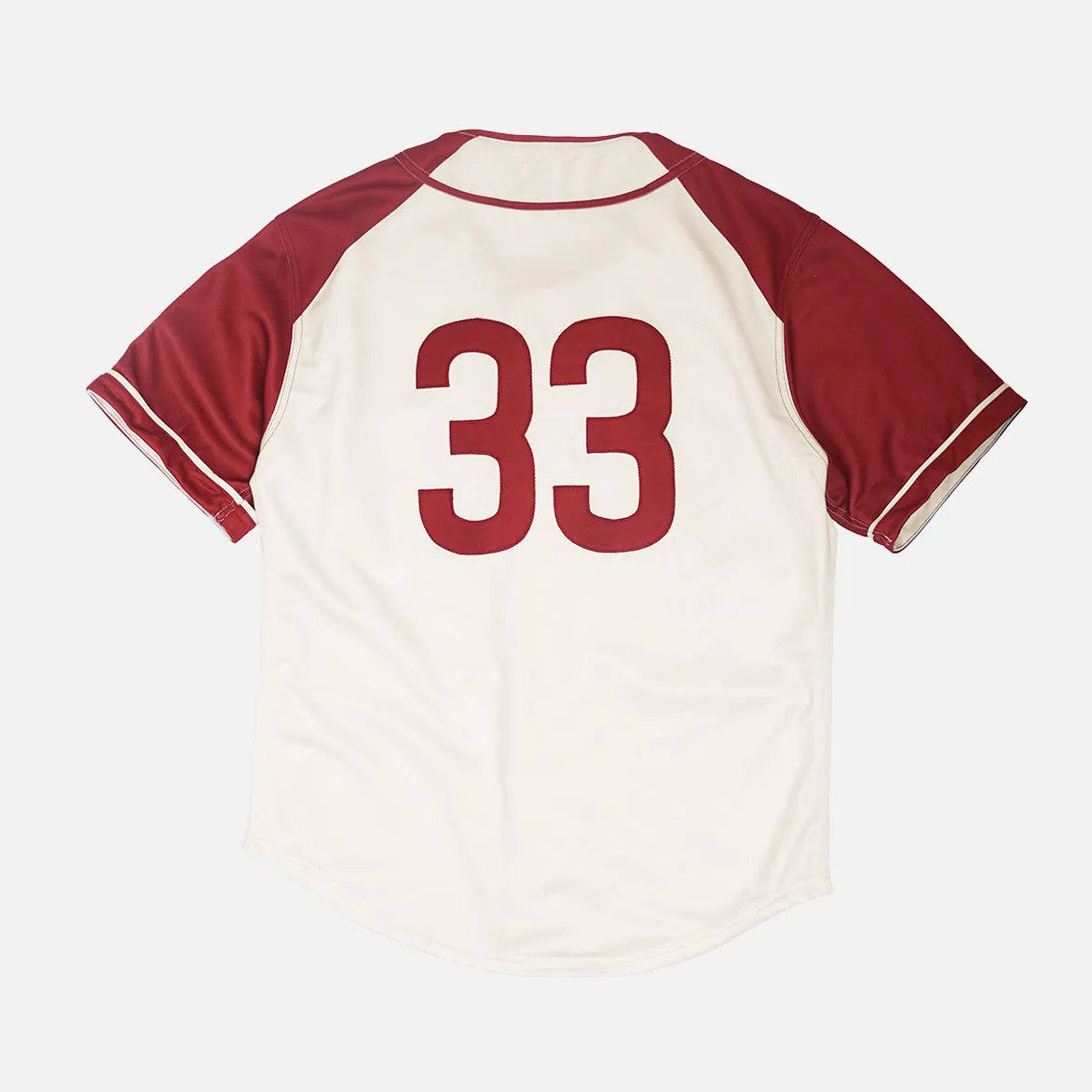 Dense Fit Holiday Ease CRATE DIGGERS PHILADELPHIA JERSEY - CREAM / BURGUNDY