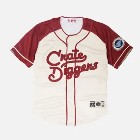 Breathable Lamination SustainableCertified CRATE DIGGERS PHILADELPHIA JERSEY - CREAM / BURGUNDY