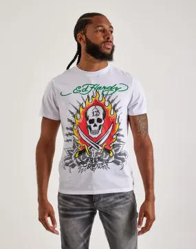 Ed Hardy 13 Skull Tee Soft Jersey Thick Fiber