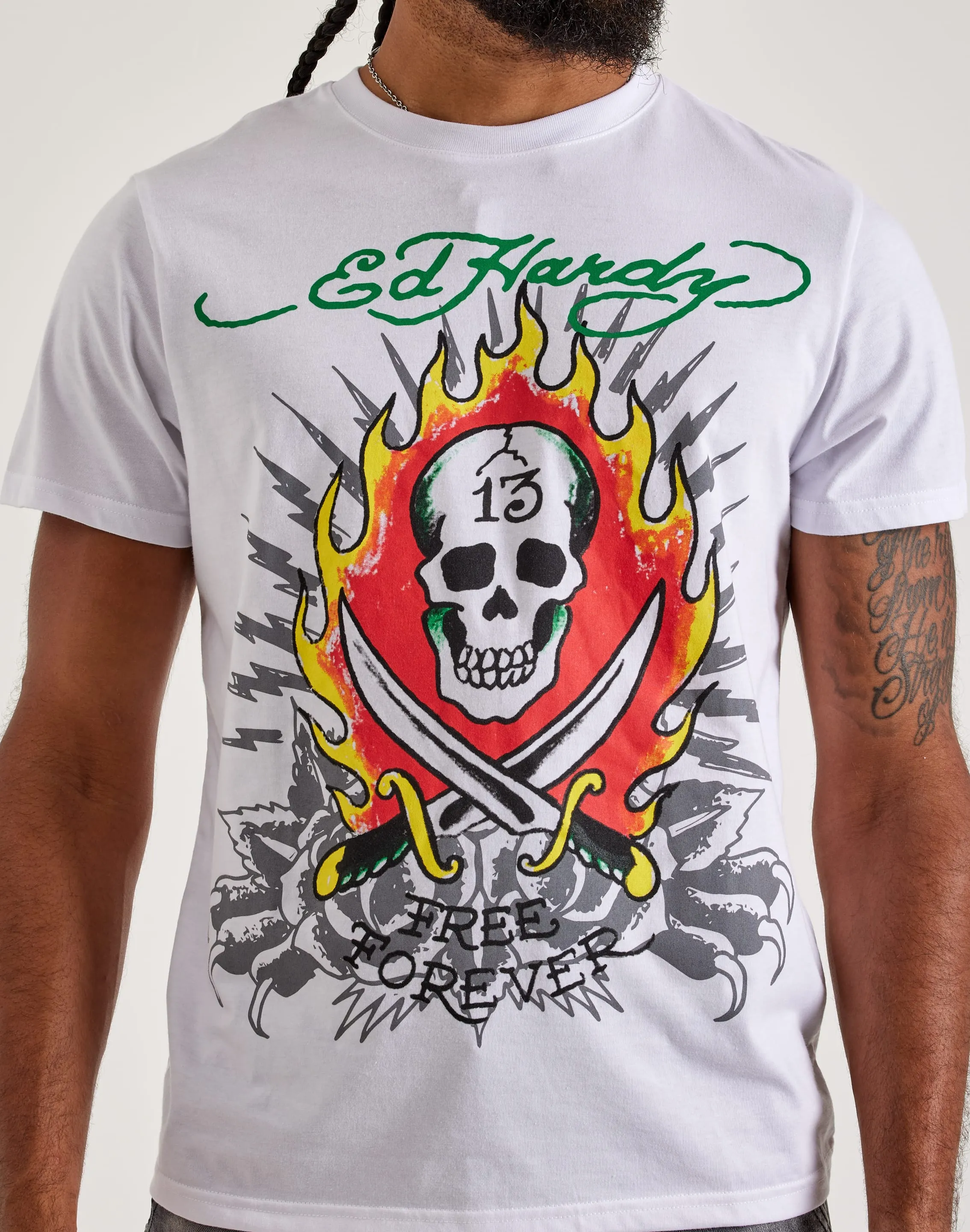 yoga mode Ed Hardy 13 Skull Tee