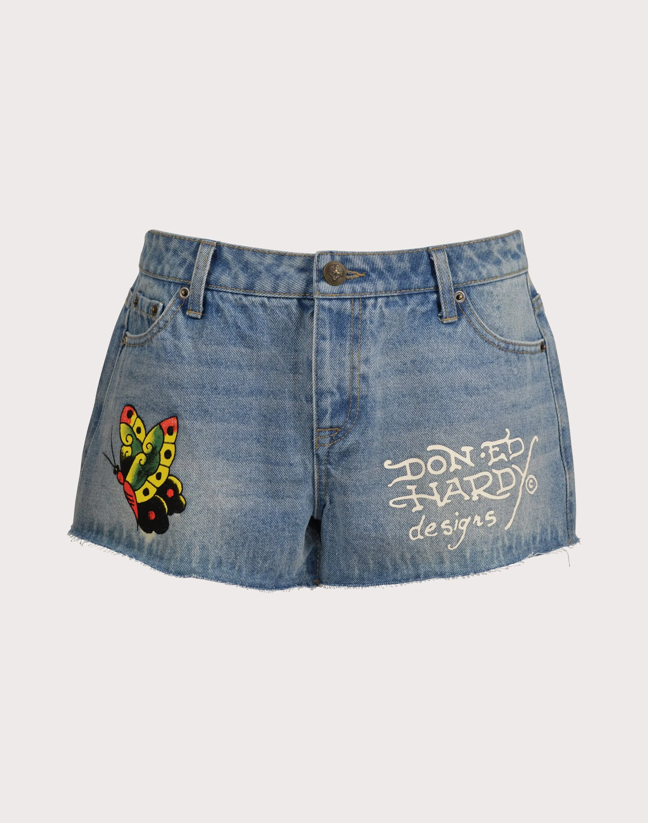 Ed Hardy BFly Denim Shorts New Day