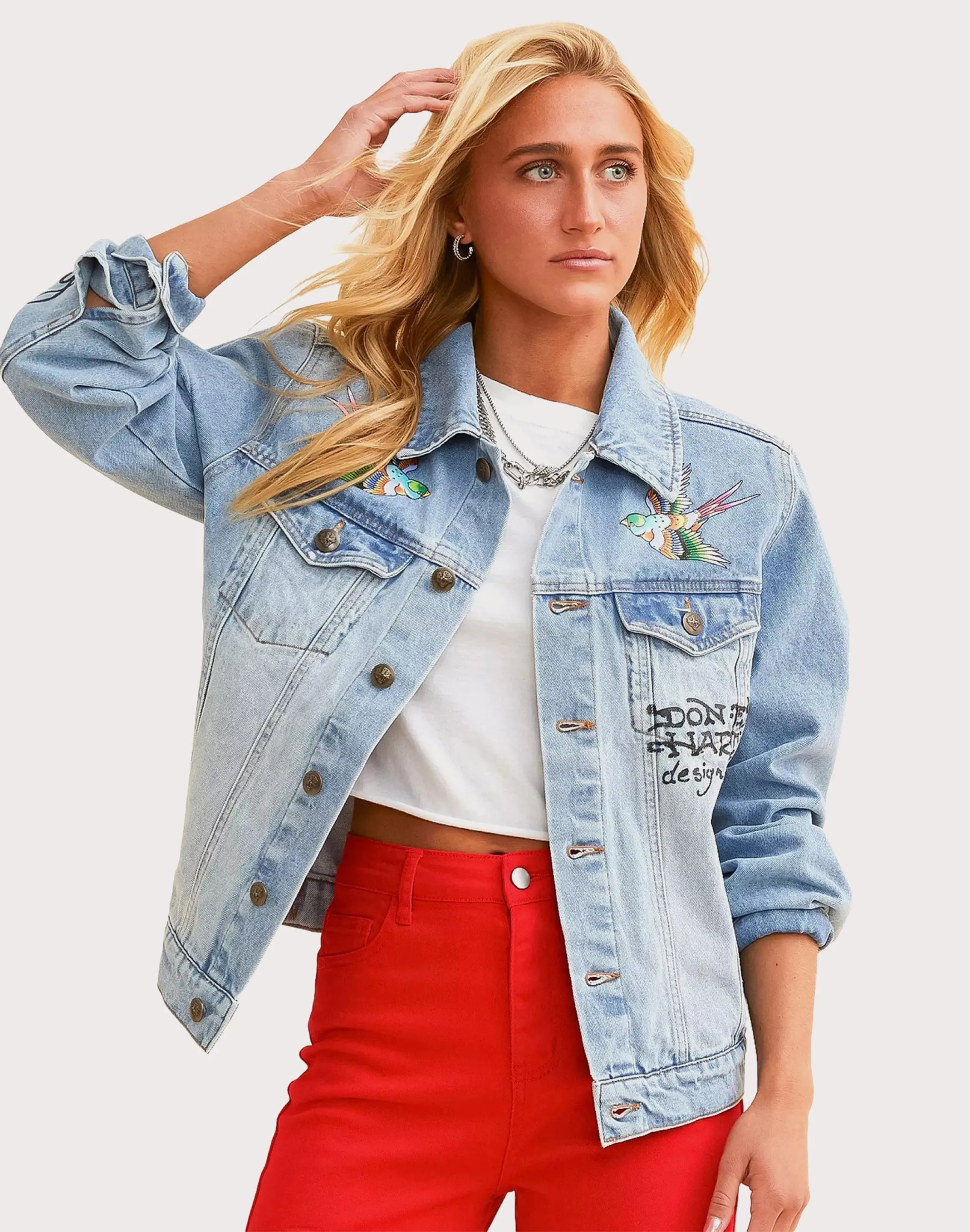 Ed Hardy Brave Eagle Denim Jacket Code Soul