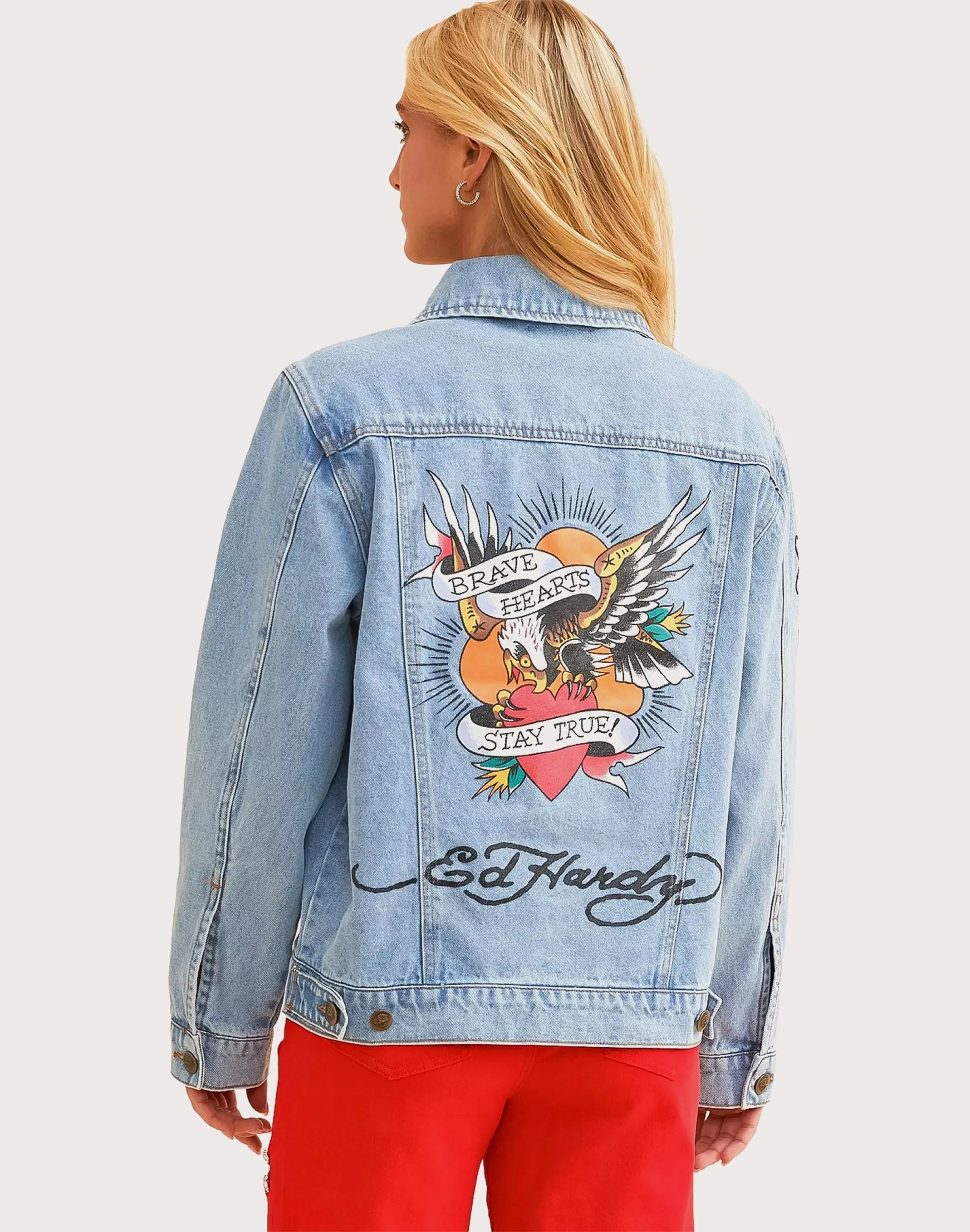 TaglessCollar Ed Hardy Brave Eagle Denim Jacket