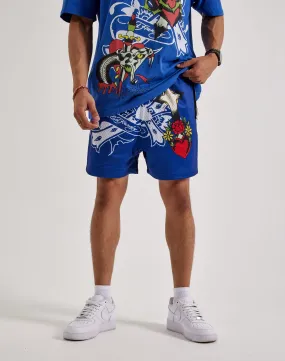 Design Soul Ed Hardy Cross Snake Mesh Shorts
