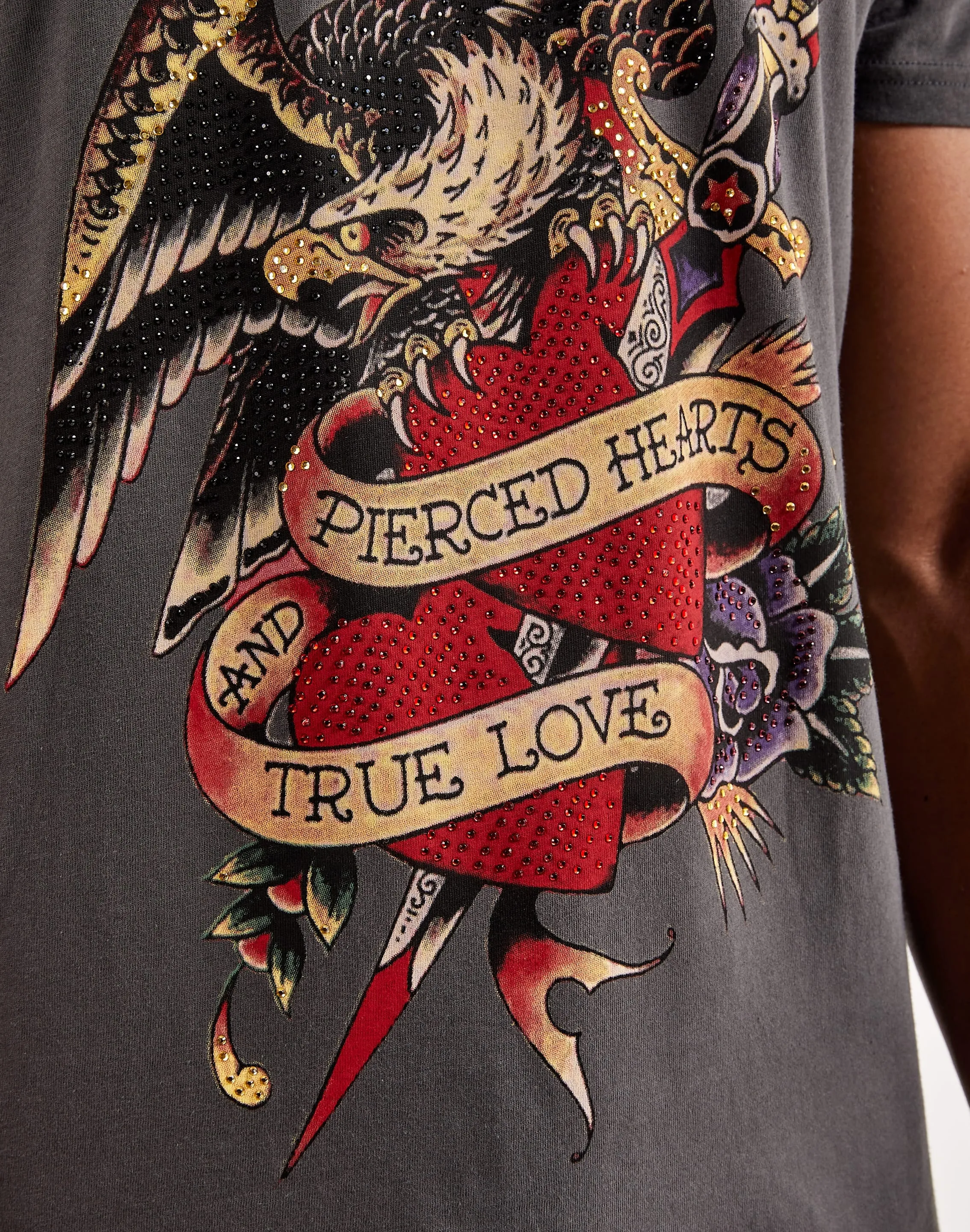 Heroine Glow Vintage Soul Ed Hardy Eagle Dagger Tee