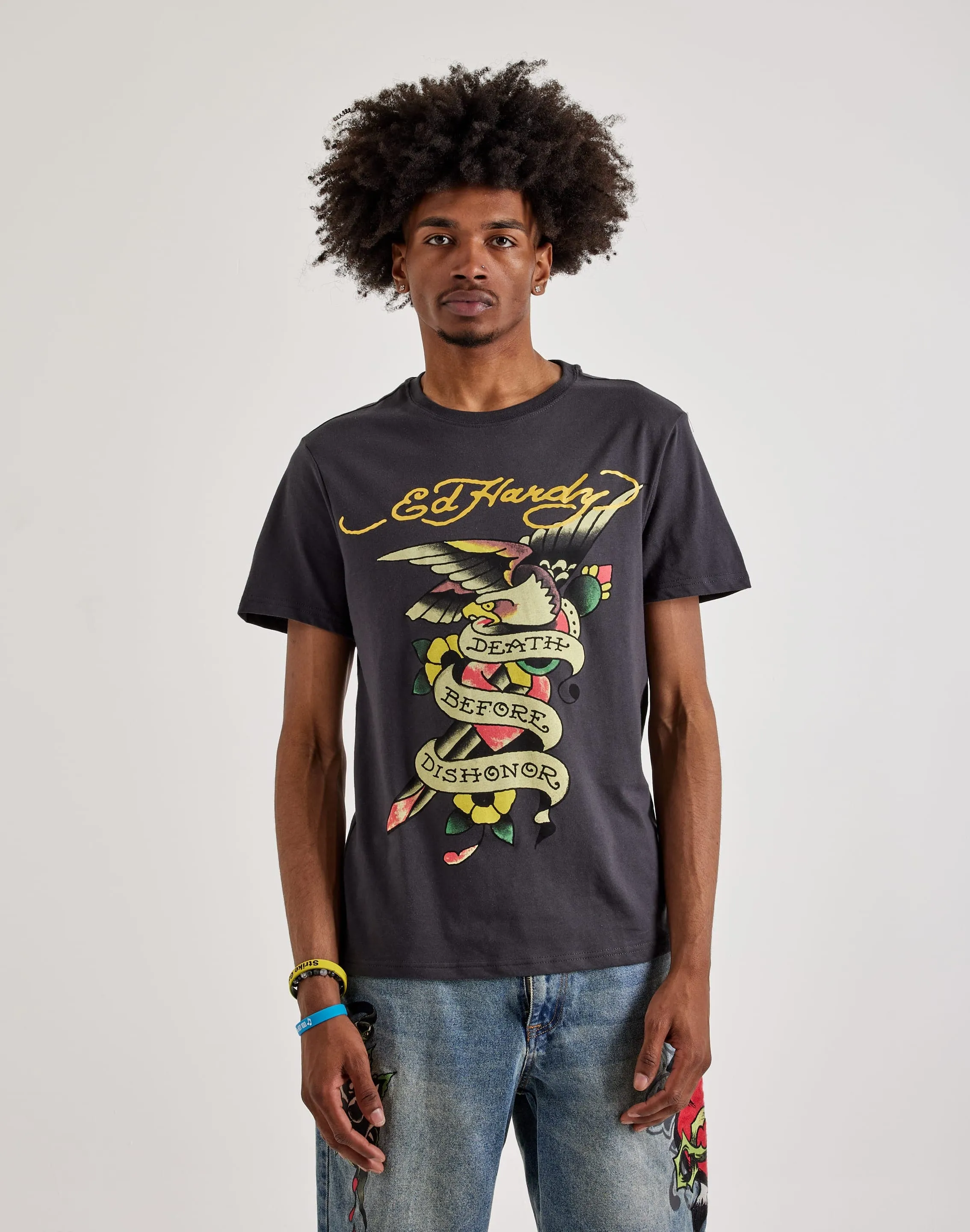 Lean Glow Virtual Mode Ed Hardy  Eagle Short Sleeve Tee
