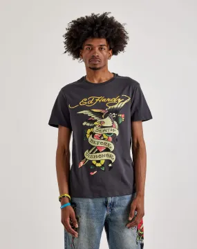 Lean Glow Virtual Mode Ed Hardy  Eagle Short Sleeve Tee
