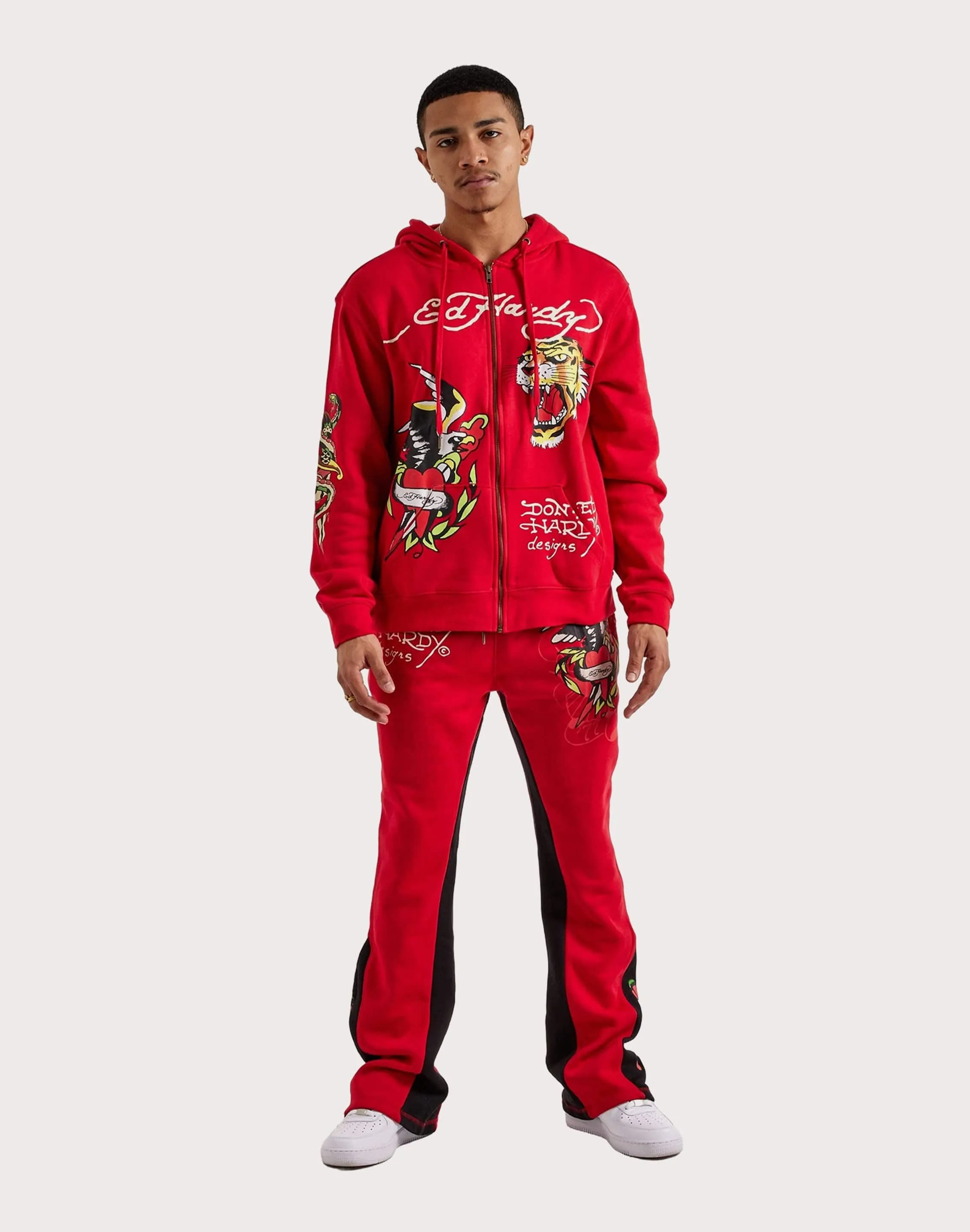 Luxury Touch Ed Hardy Eagle Tiger Bootcut Pants