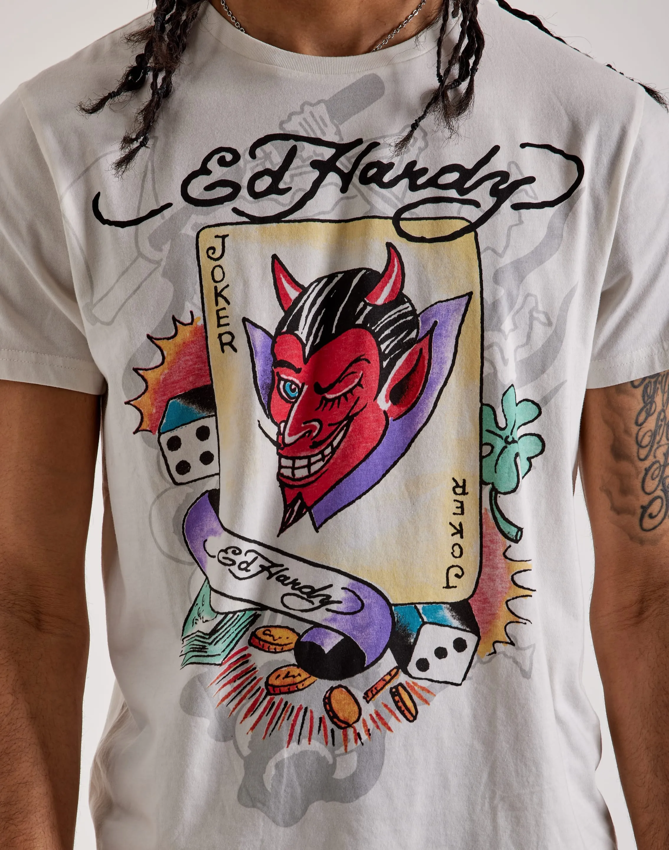Ed Hardy Joker Tee Rustic Ease