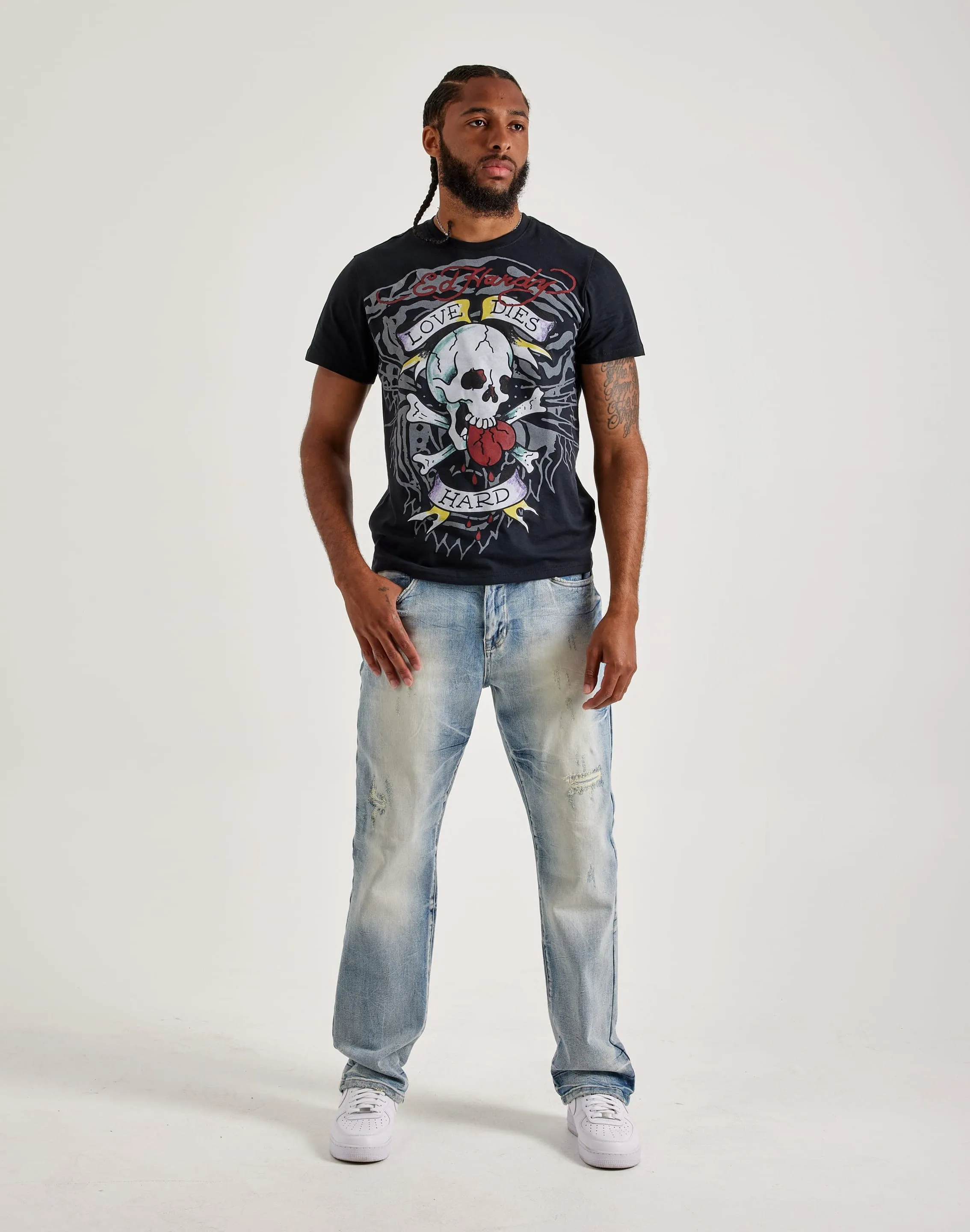 LayeredConstruction EcoFriendlyTextile Ed Hardy Love Skull Tiger Tee