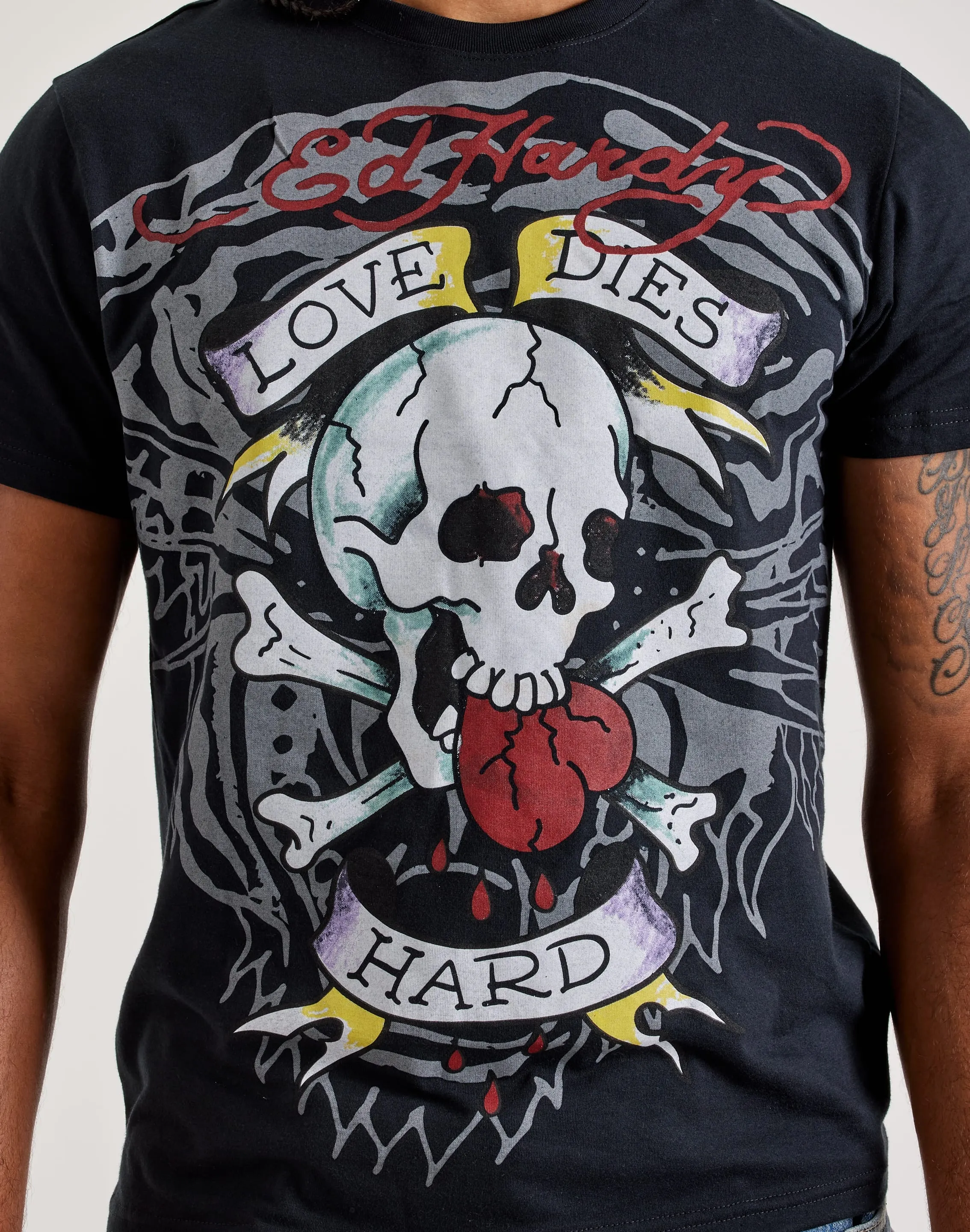 Ed Hardy Love Skull Tiger Tee Group Mood