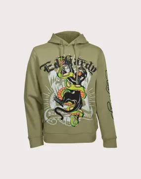 Ed Hardy Panther Snake Fleece Hoodie Mature Charm River Core