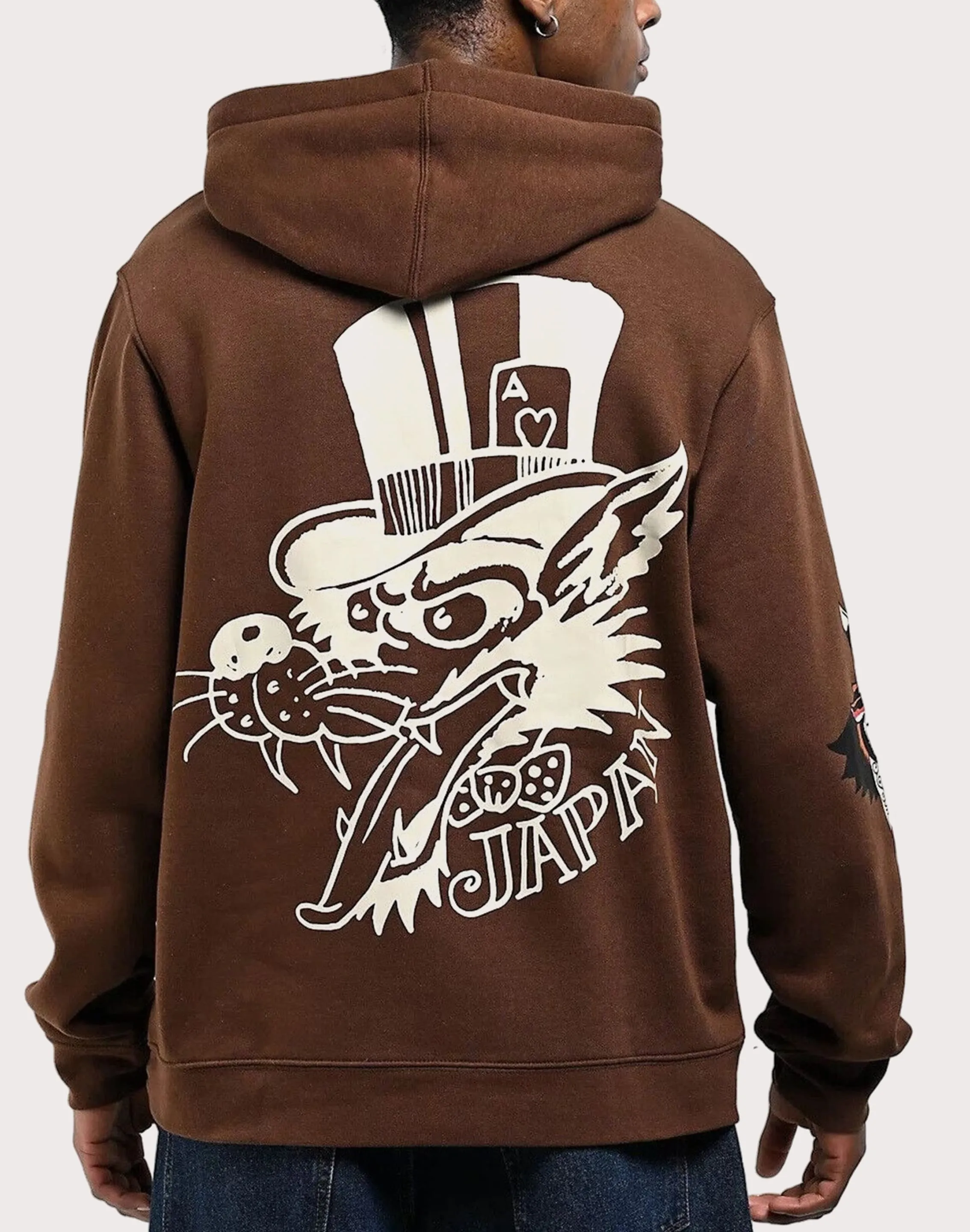 Tailored Fit Ed Hardy Panther Tiger Pullover Hoodie