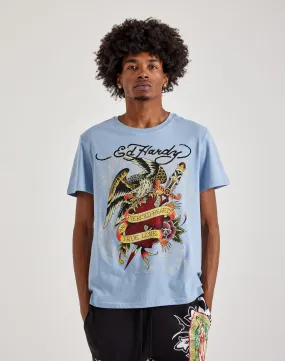 Ed Hardy Pierced Eagle Rhinestone Tee Crown Fit