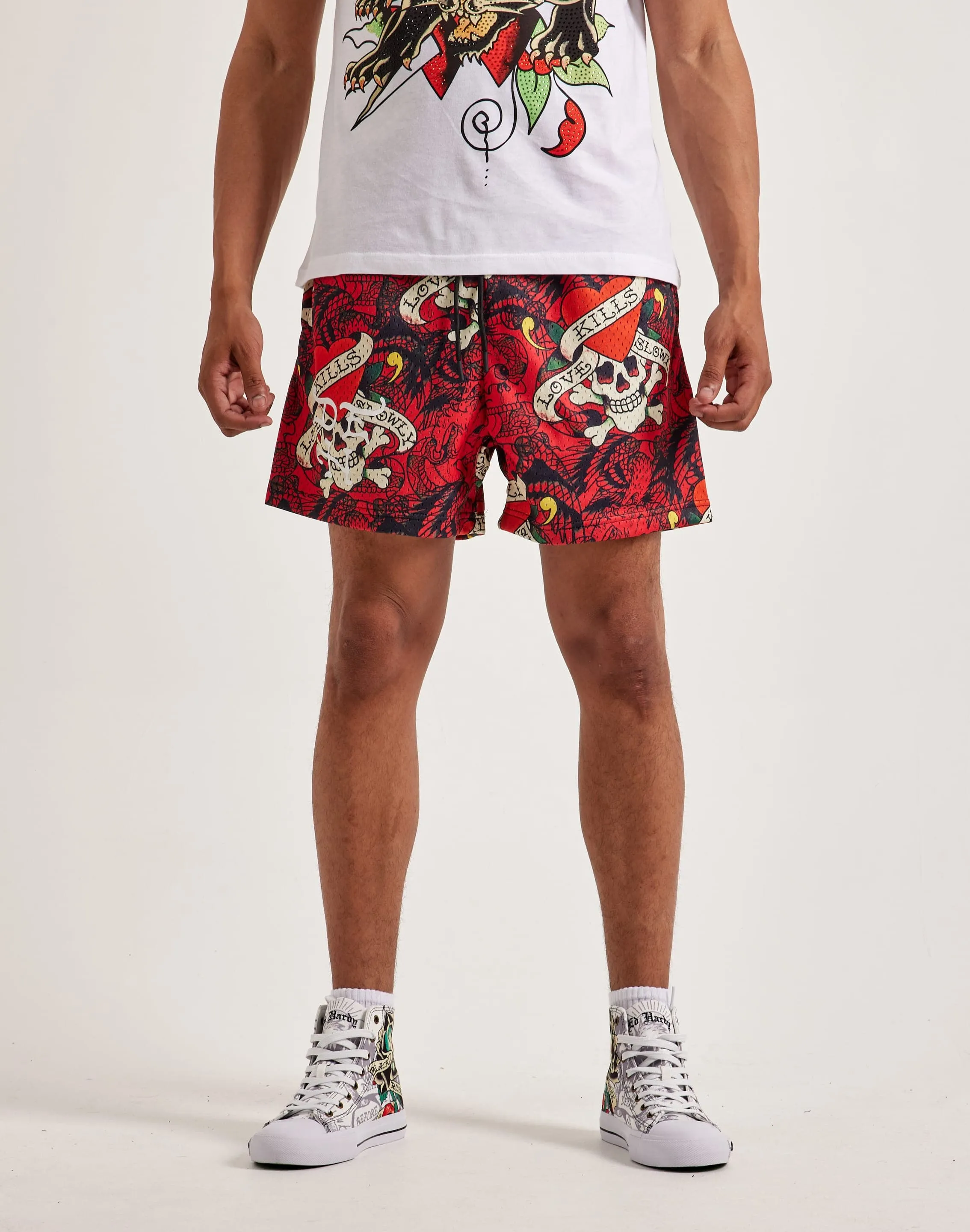 Ed Hardy Skull Mesh Shorts DurableCoverstitch