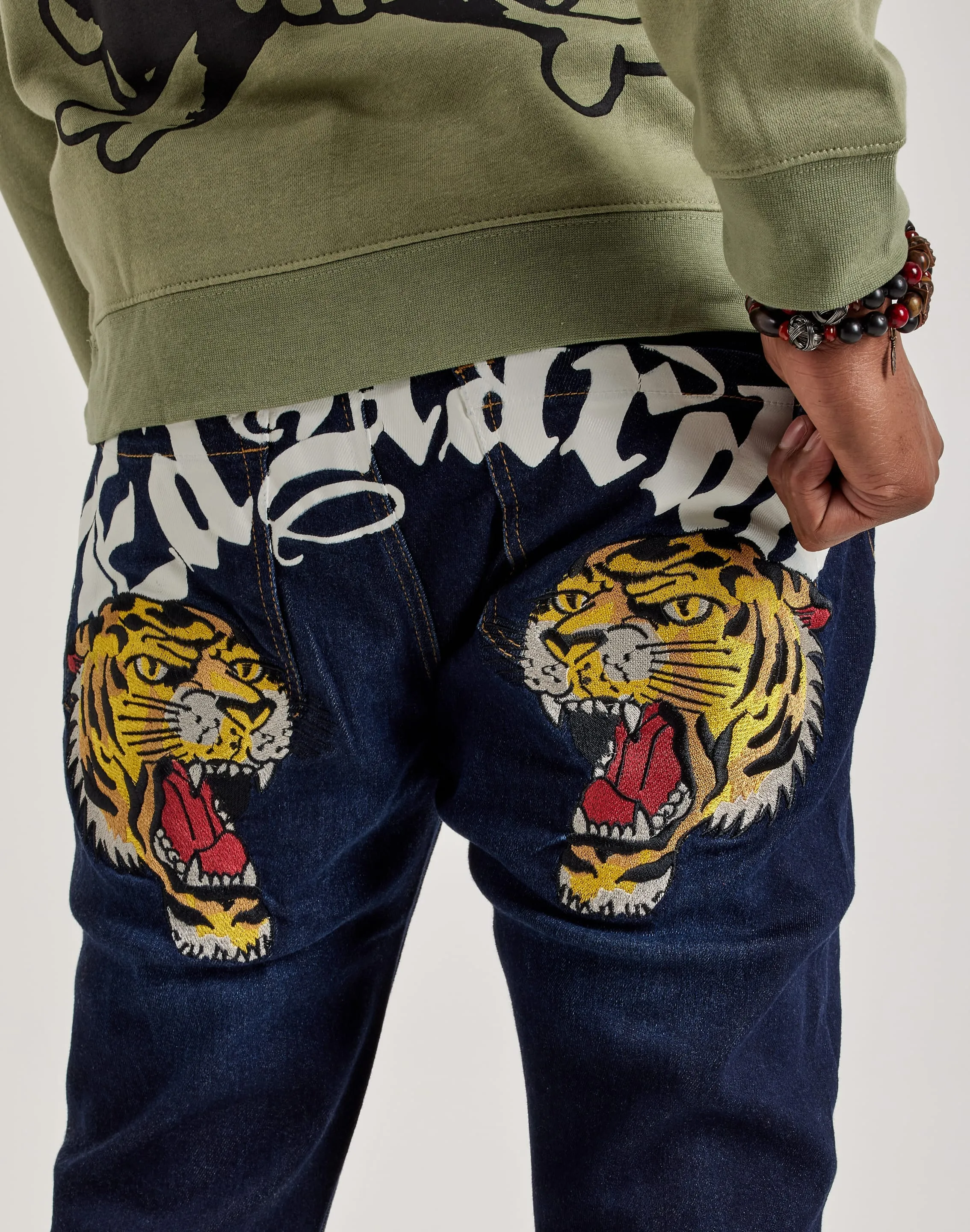 Ed Hardy Tiger Head Jeans Speed Soul