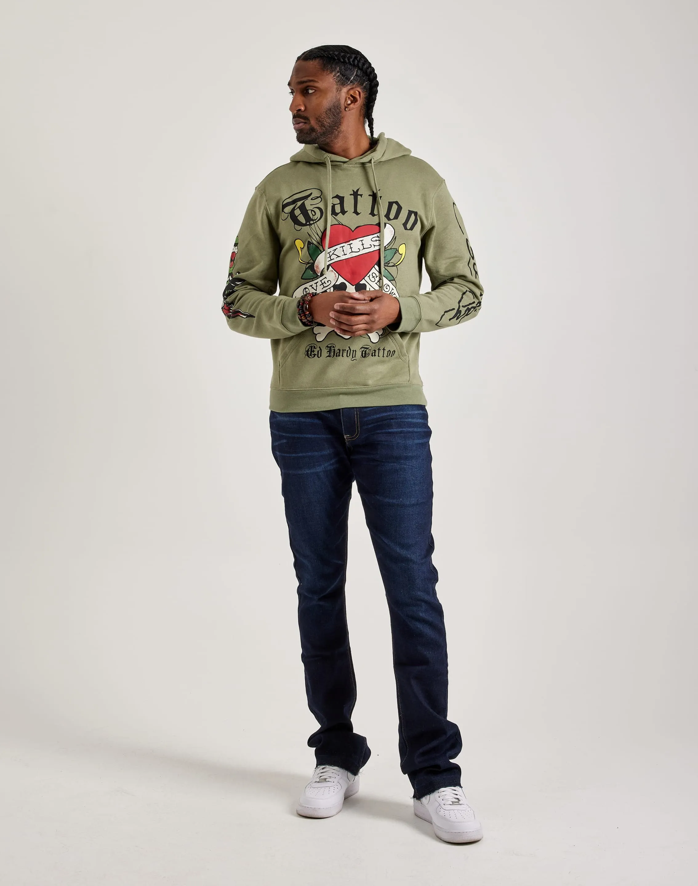 FadeResistant Dye ErgonomicCut Ed Hardy Tiger Head Jeans