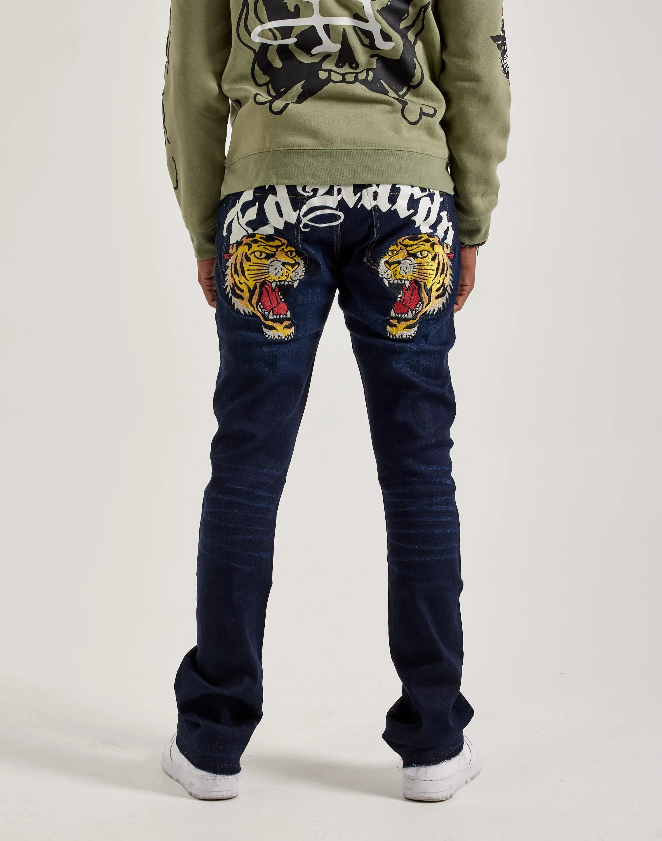 Ed Hardy Tiger Head Jeans Match Fit