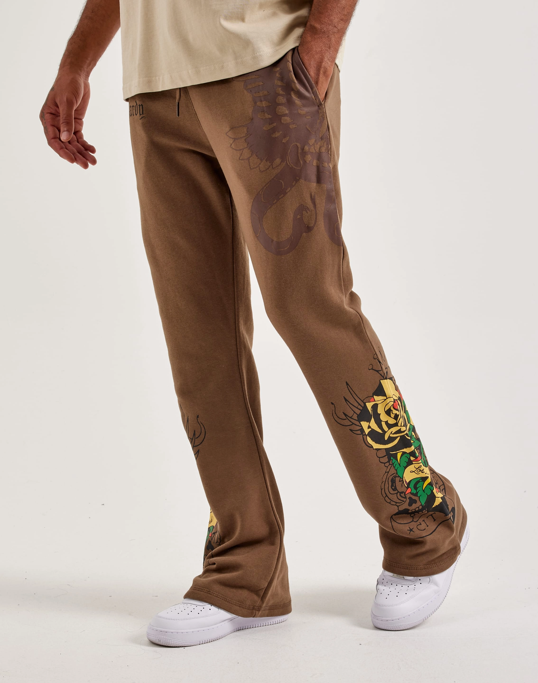 Ed Hardy Bootcut Fleece Sweatpants AbrasionFreeZone Star Soul