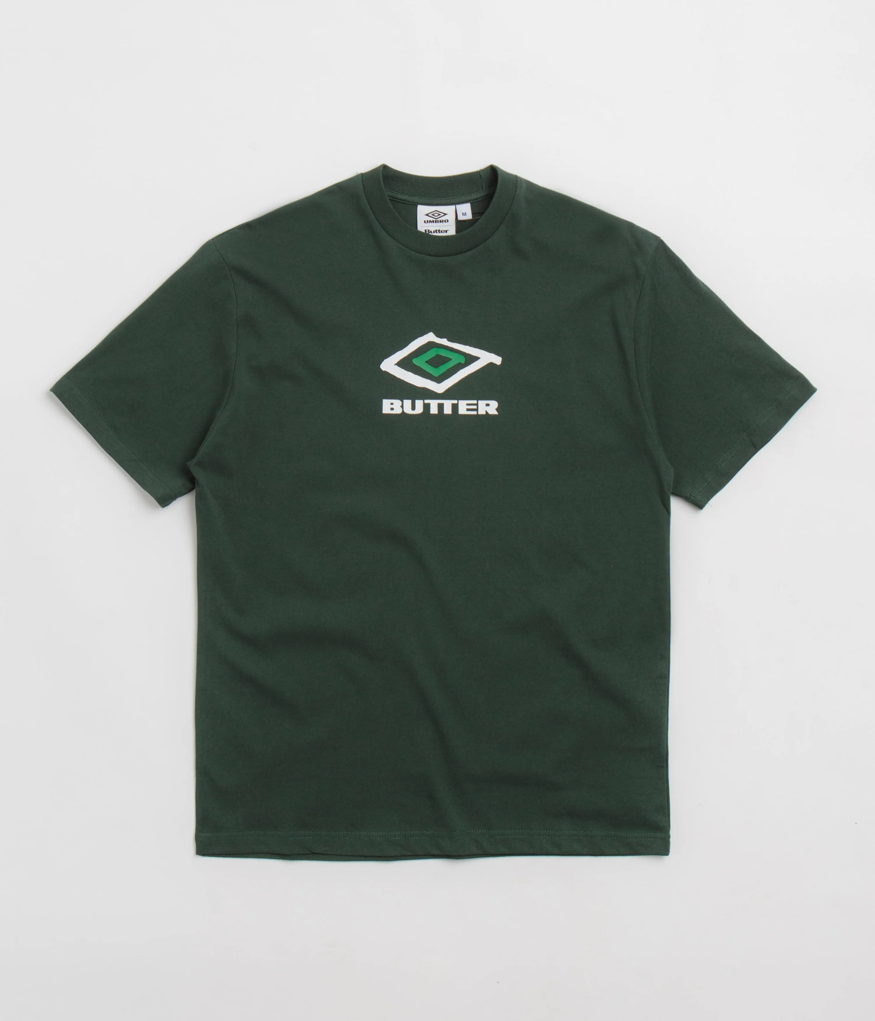 surfing venue shift silhouette Butter Goods x Umbro Ball T-Shirt - Dark Forest