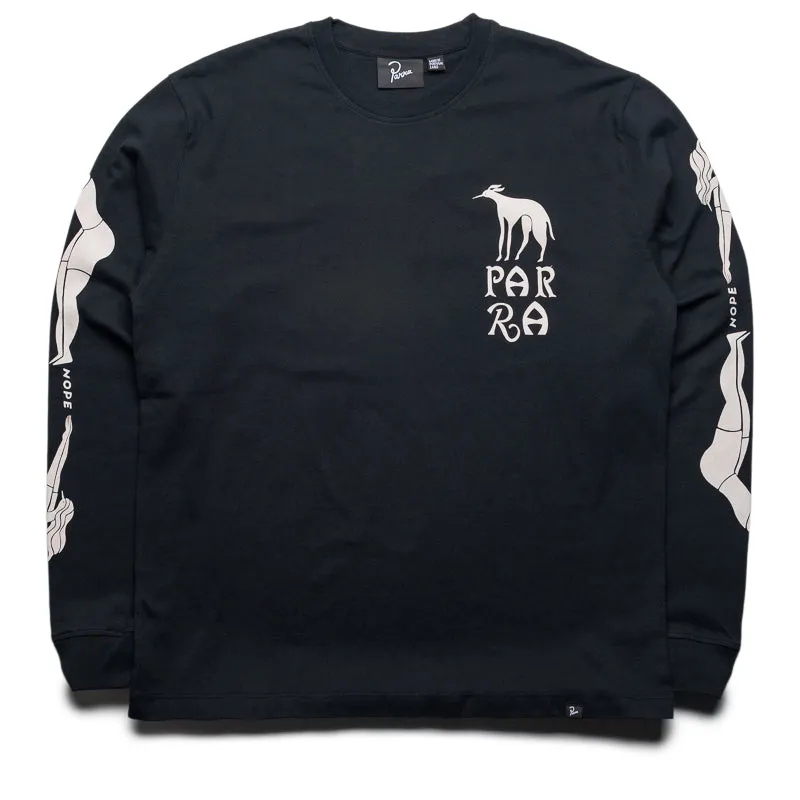 Animal Print Parra Dog Training L/S Tee - Black