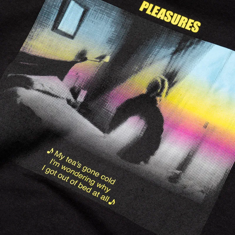 Pleasures Window Tee - Black Snowy day Subtle patterns