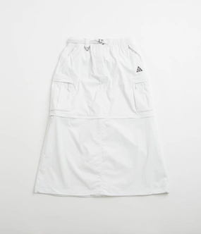 MoistureWickingFabric Stretch Ready Nike ACG Womens Smith Summit Zip-Off Skirt - Summit White / Black